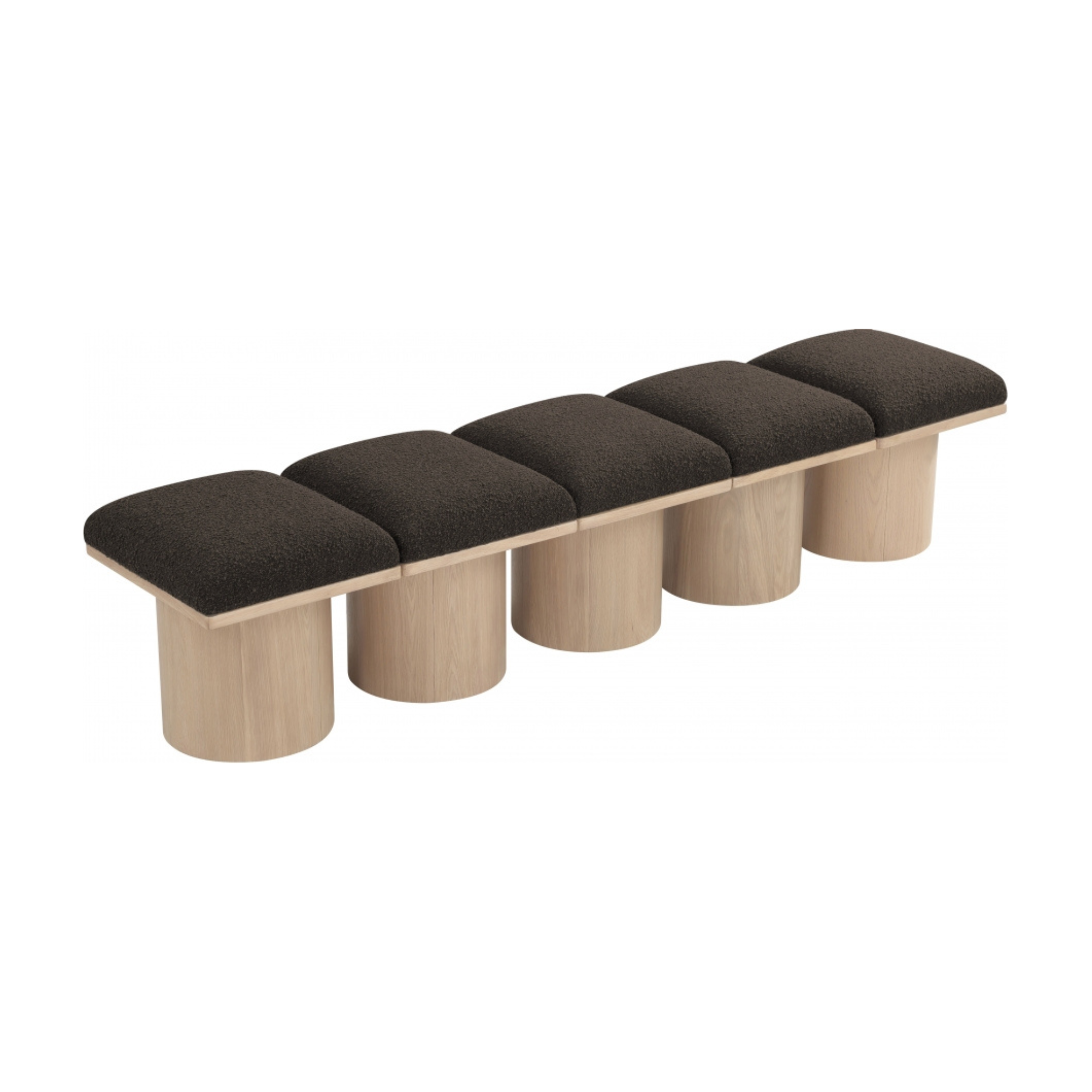 Pavaro Boucle 5pc Modular Bench
