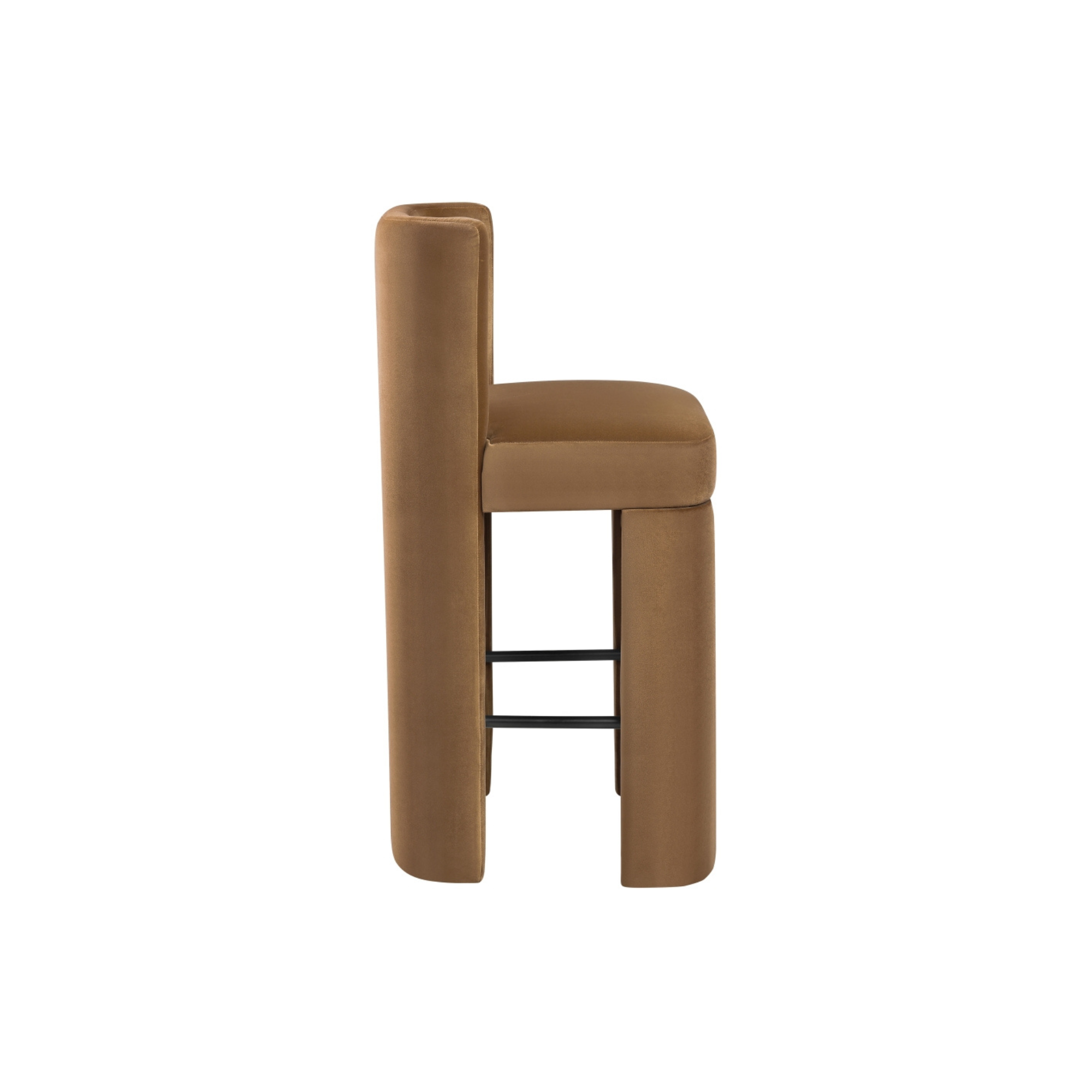 Zylo Velvet Bar Stool, Set of 2