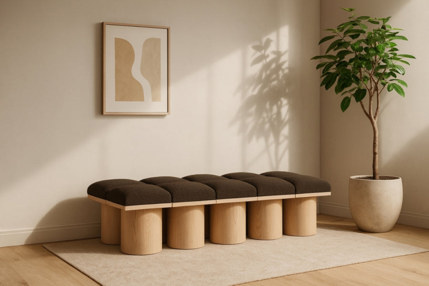 Pavaro Boucle 10pc Modular Bench
