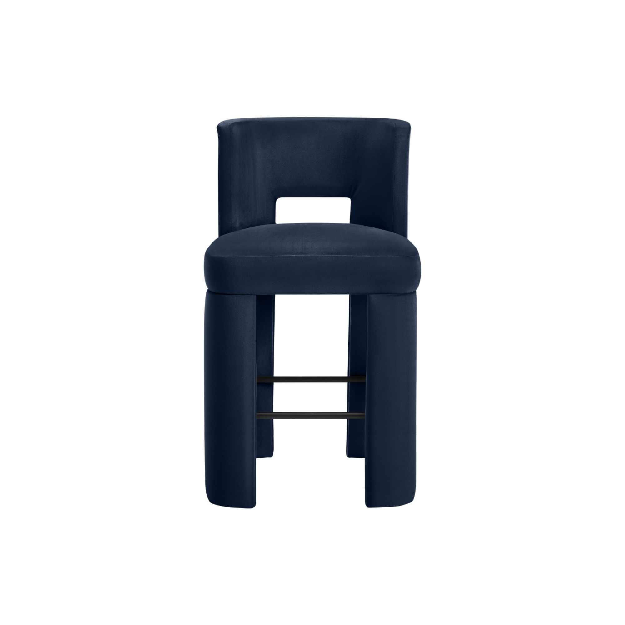 Zylo Velvet Bar Stool, Set of 2