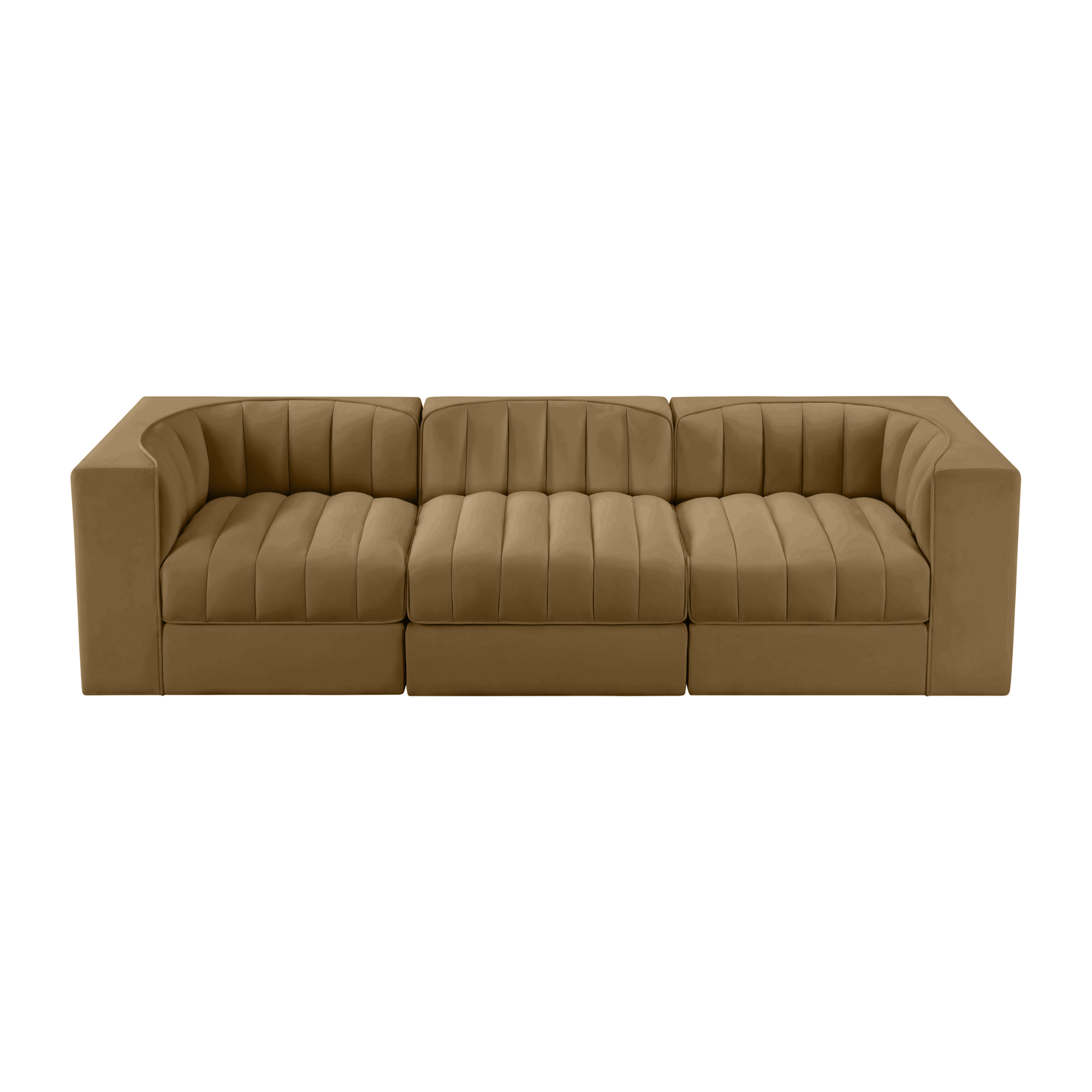 Rumina Velvet 3pc Modular Sofa