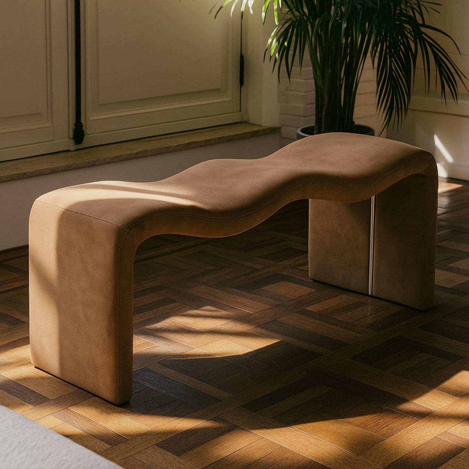 Willa Vegan Leather Bench