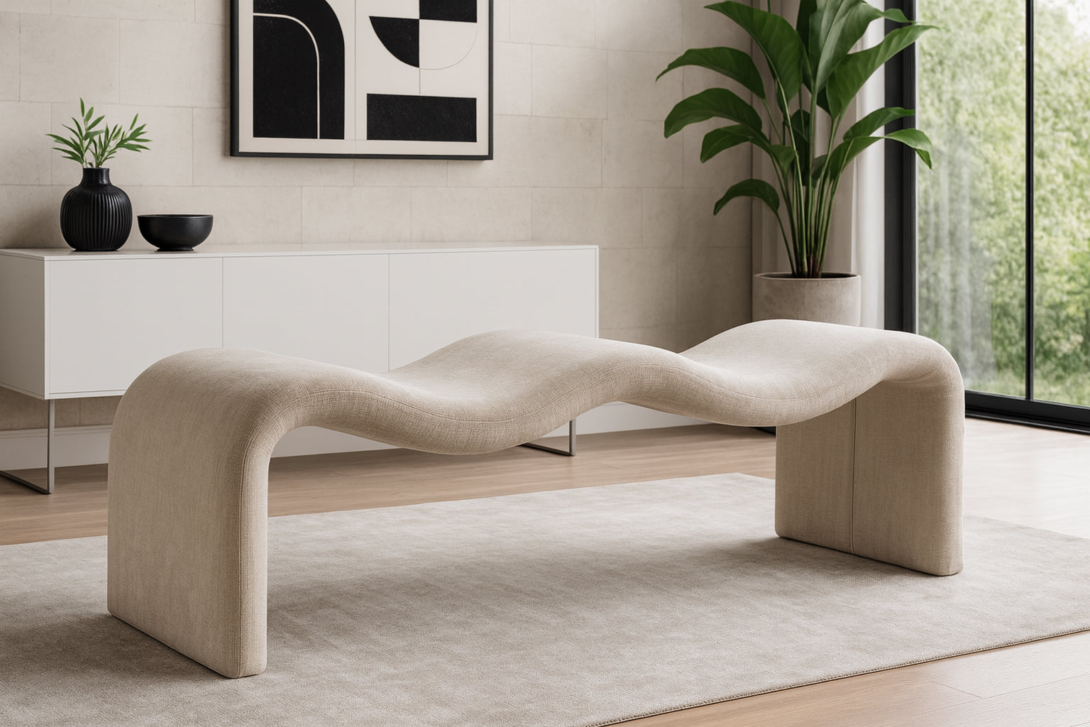 Willa Chenille Bench
