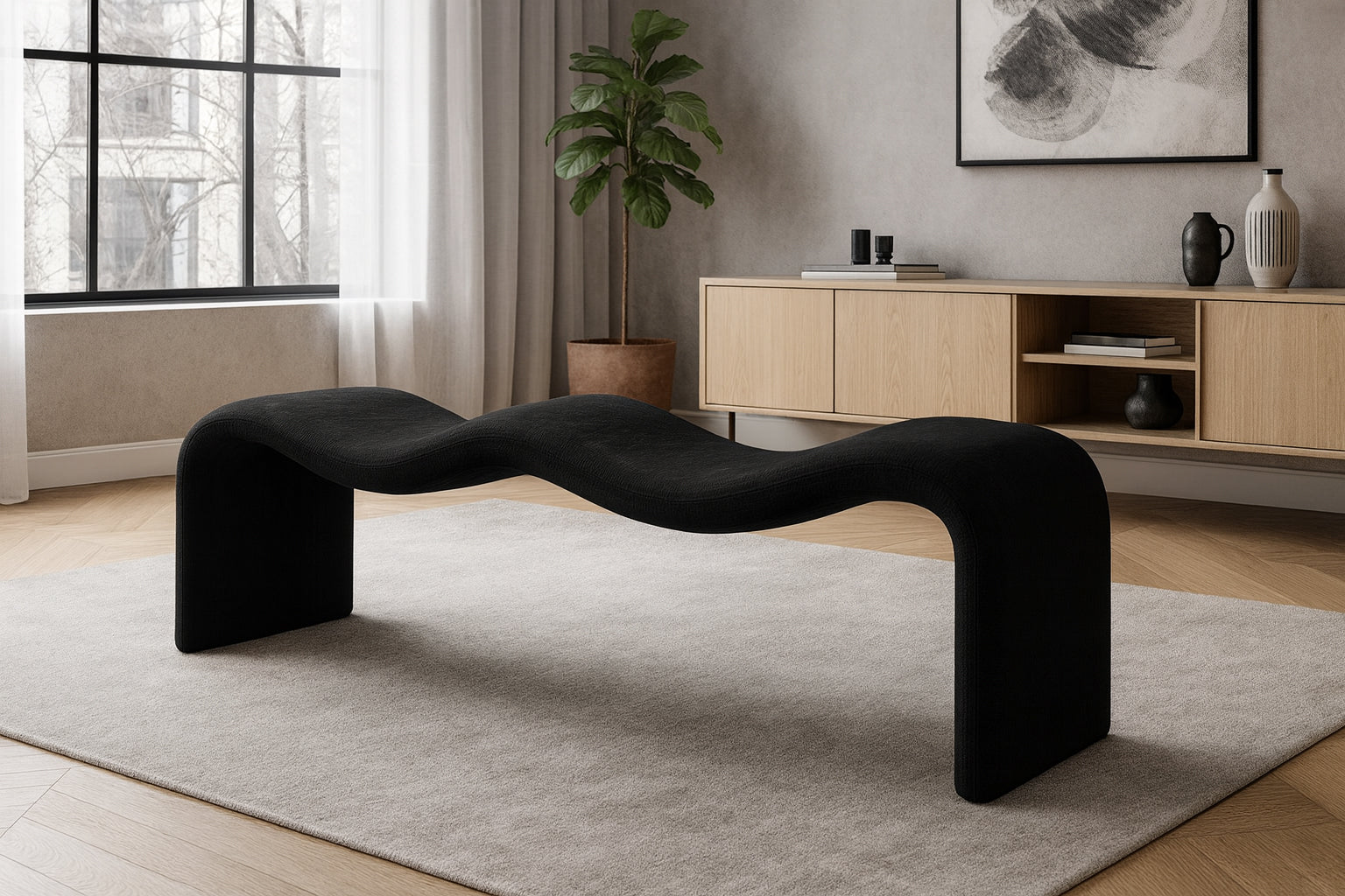 Willa Chenille Bench