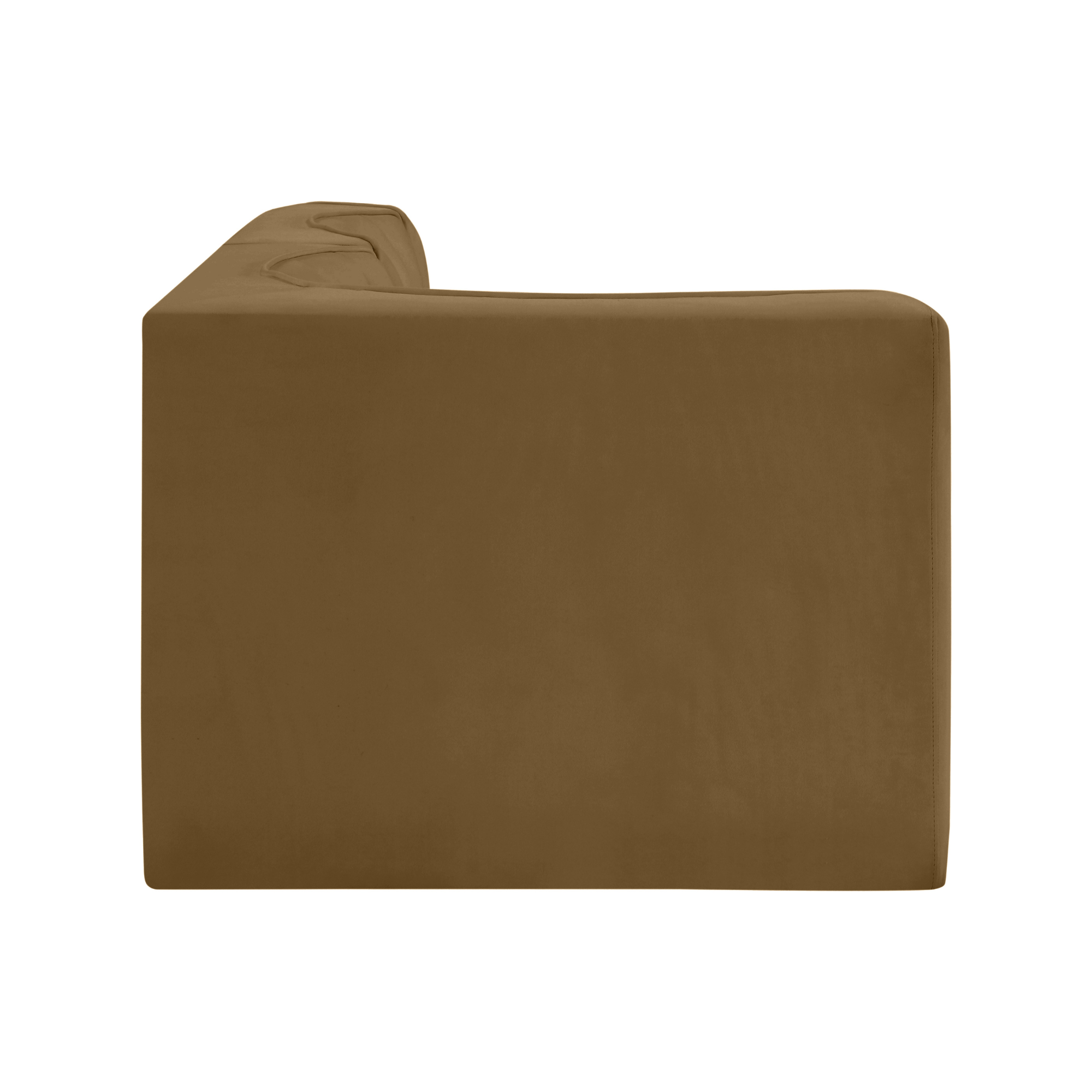 Rumina Velvet 3pc Modular Sectional