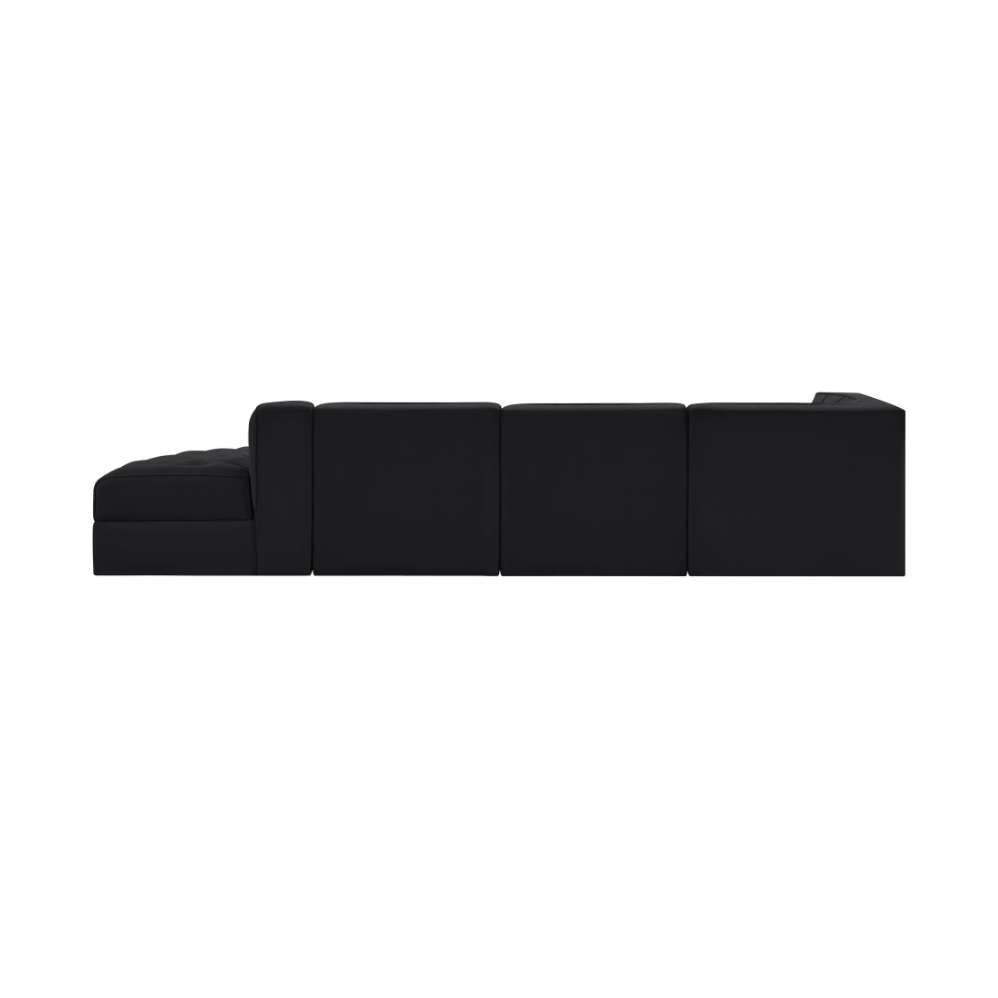 Rumina Velvet 4pc Modular Sectional