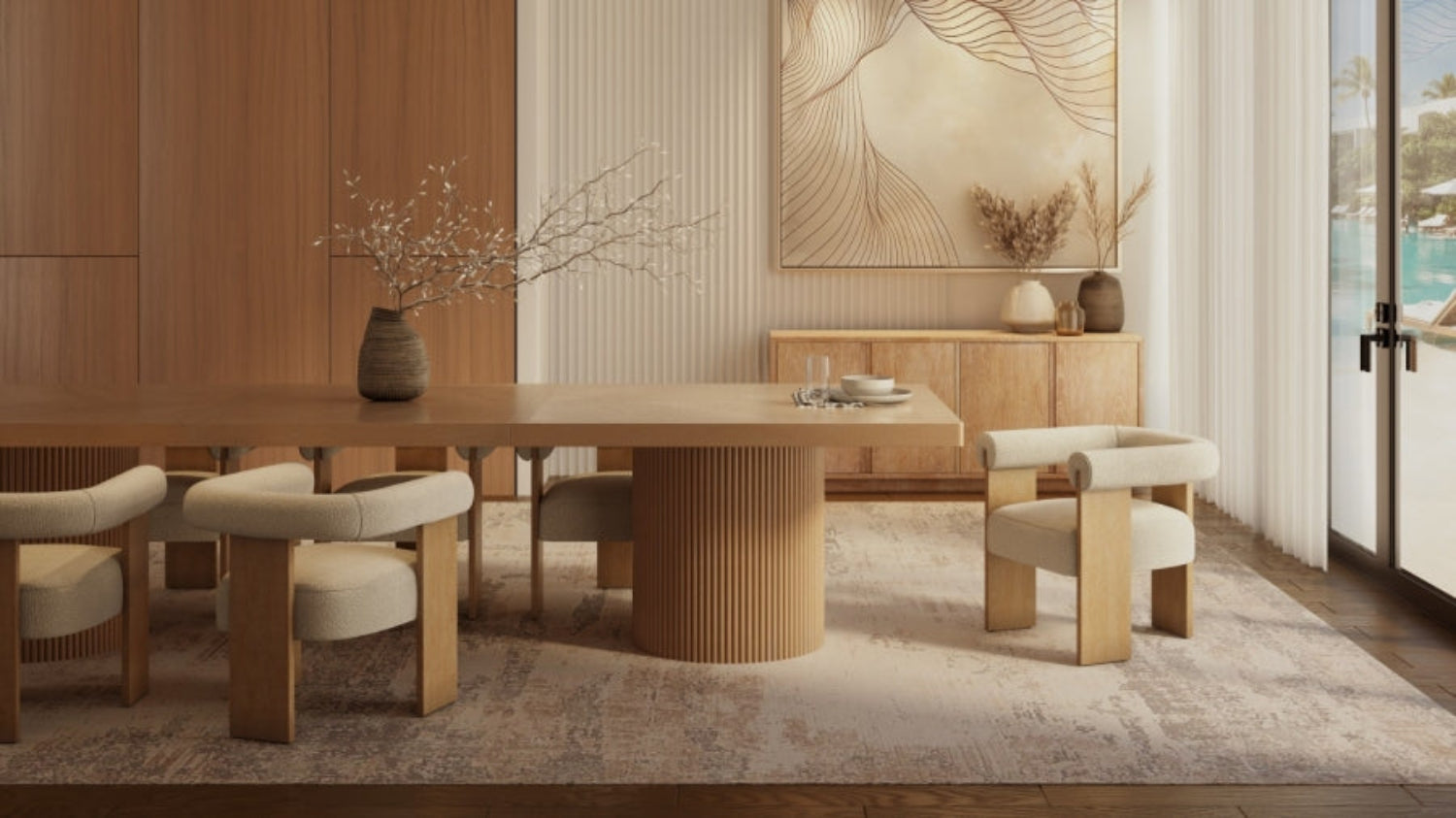 Melinda Extendable Rectangular Dining Table