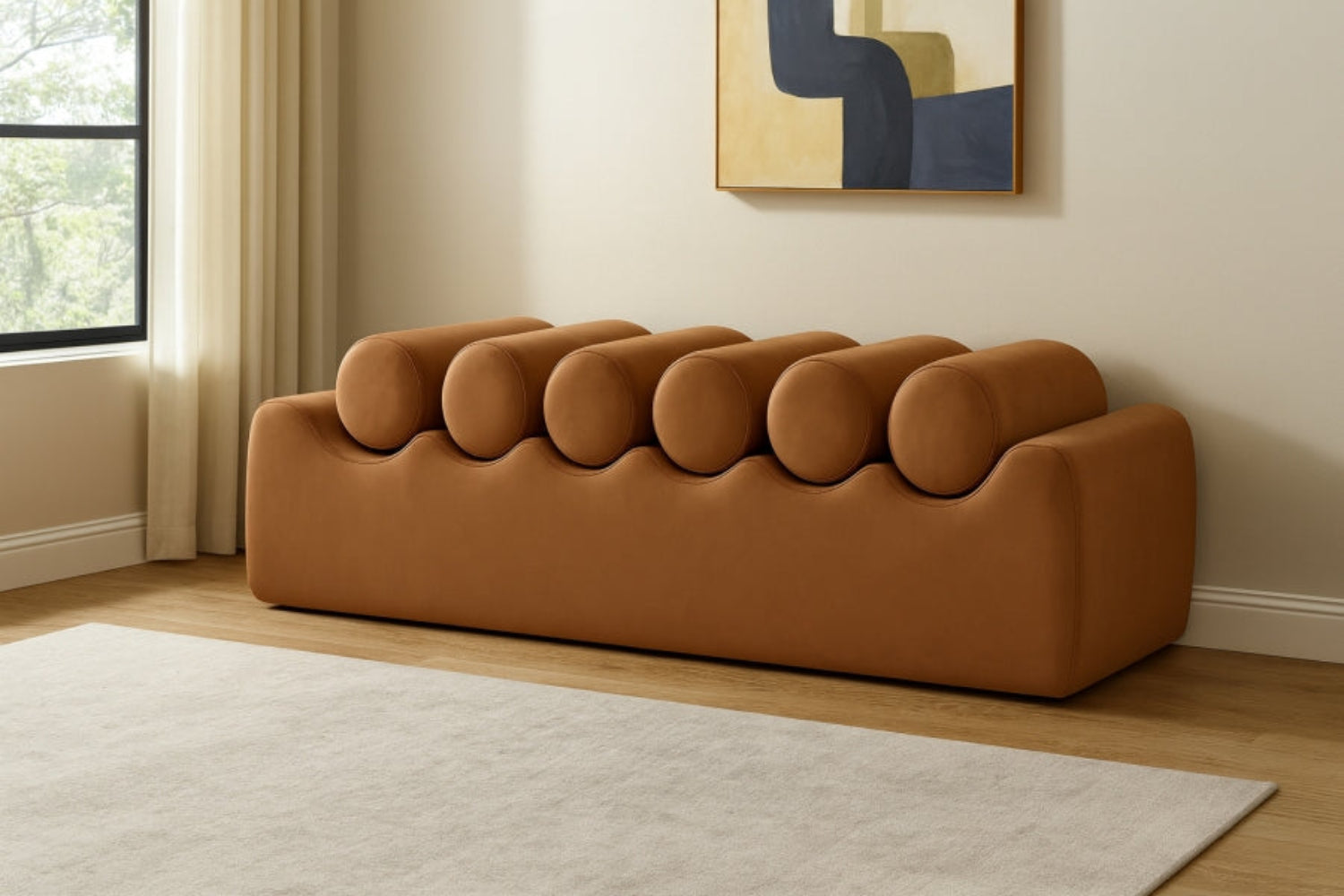 Tanna Vegan Leather Bench