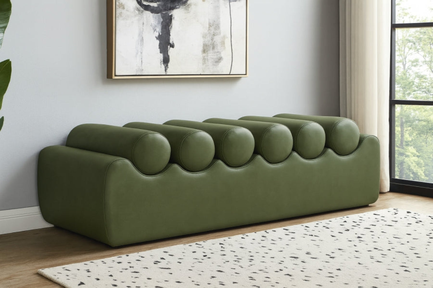 Tanna Vegan Leather Bench