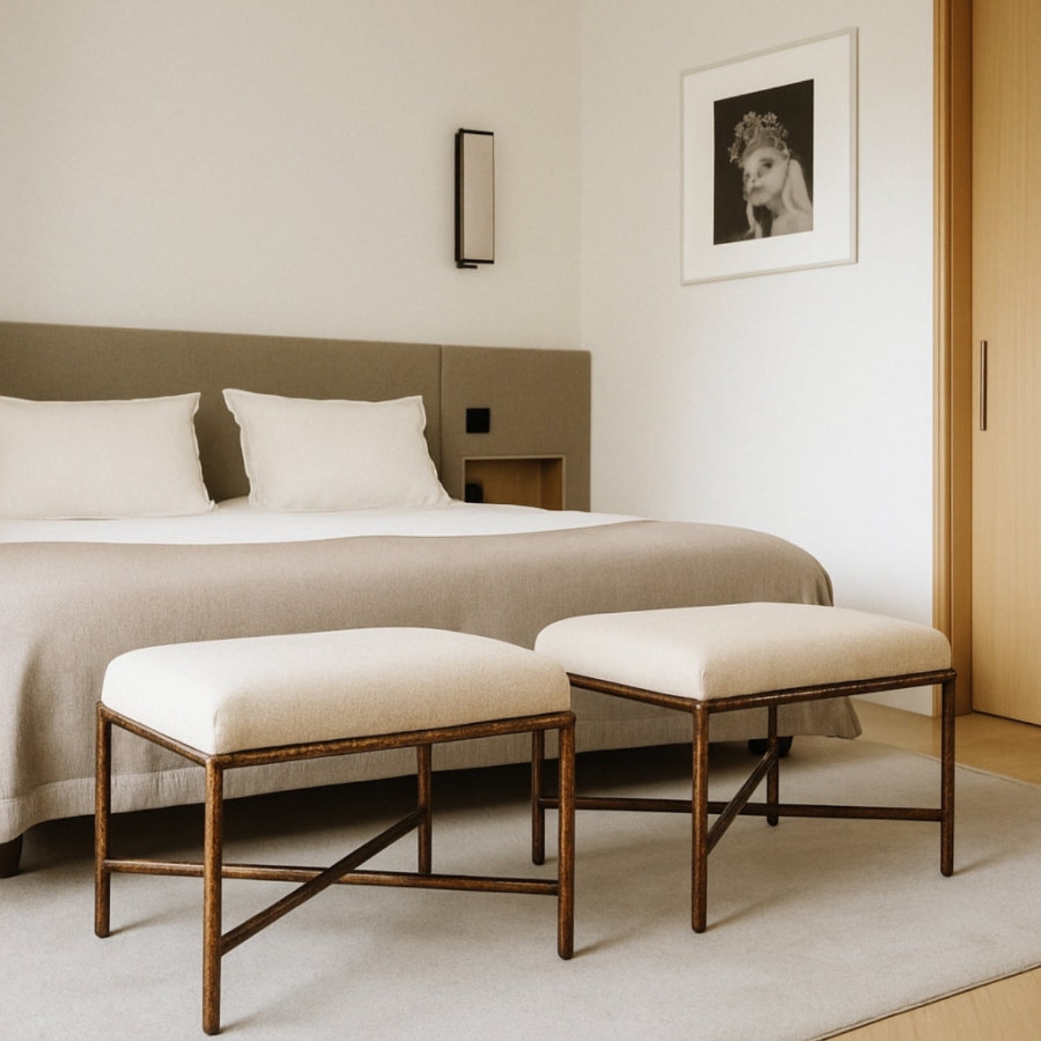 Orrea Chenille Bench