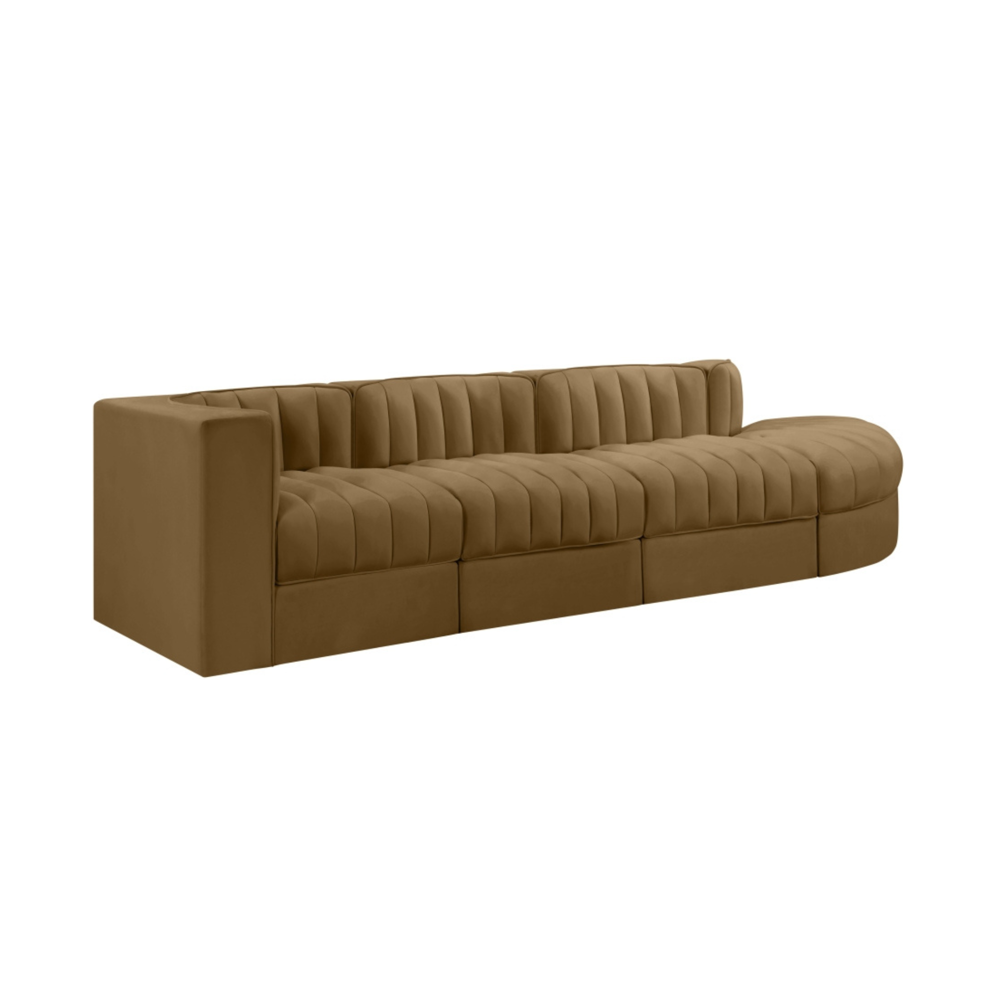 Rummia Velvet 3pc Modular Sofa