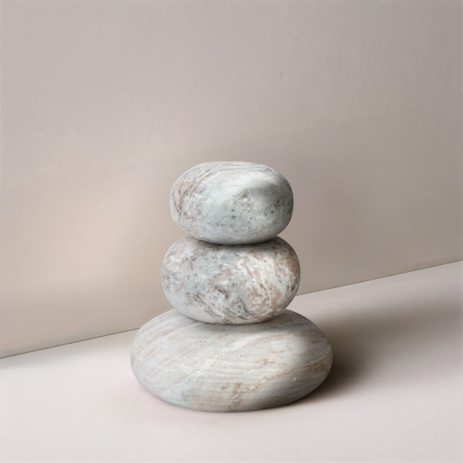 Capri Stone Sculptural Objects, Set of 3