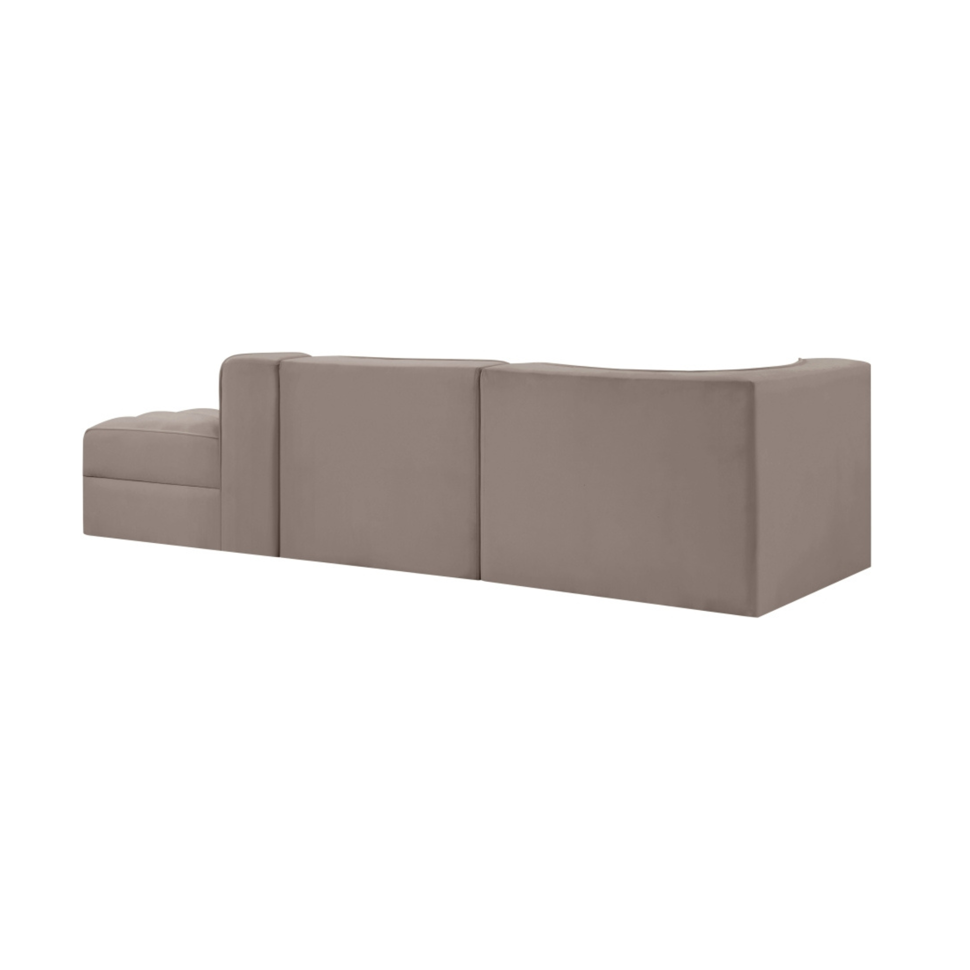 Rumina Velvet 3pc Modular Sectional
