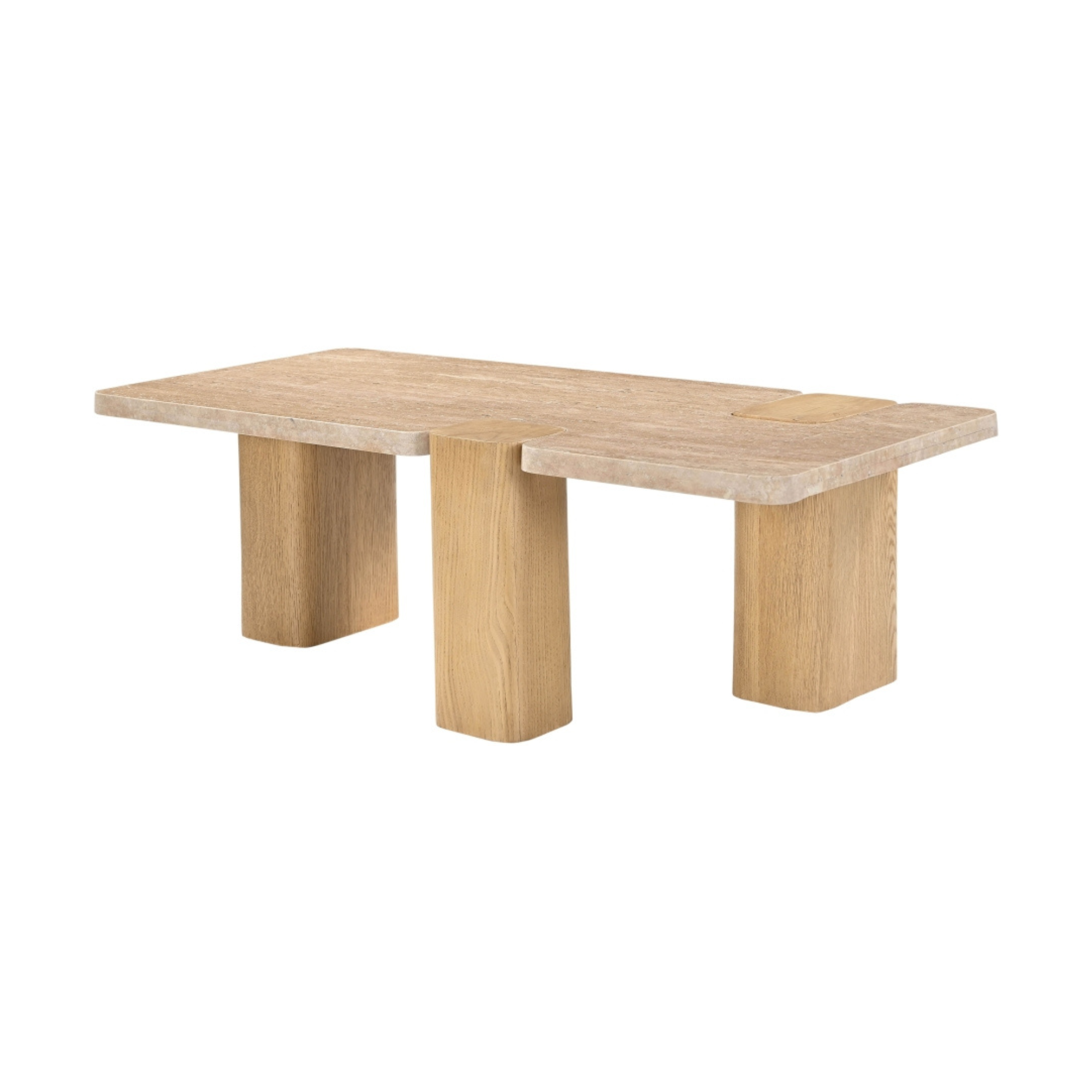Mirea Travertine Coffee Table