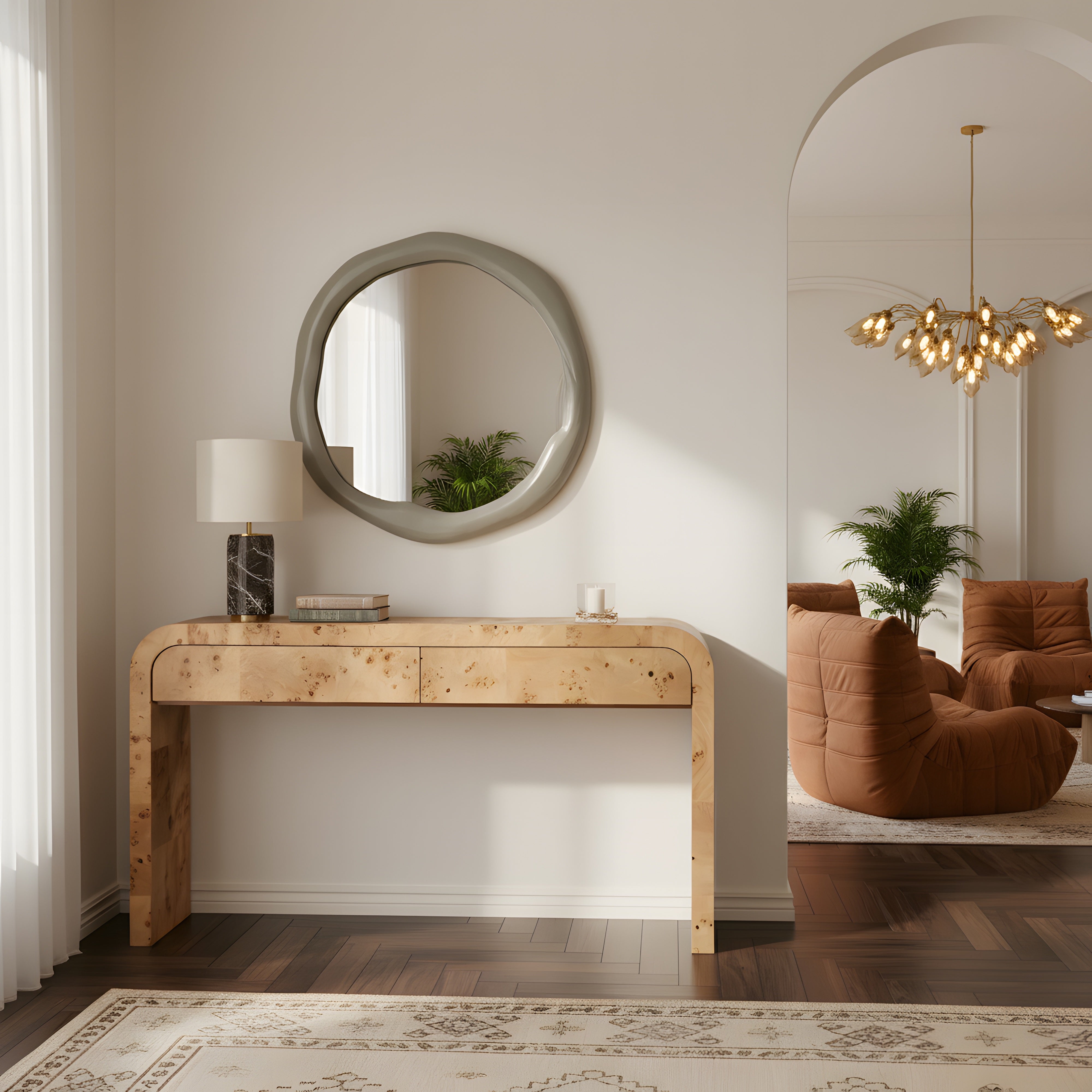 Armida Aluminum Framed Mirror