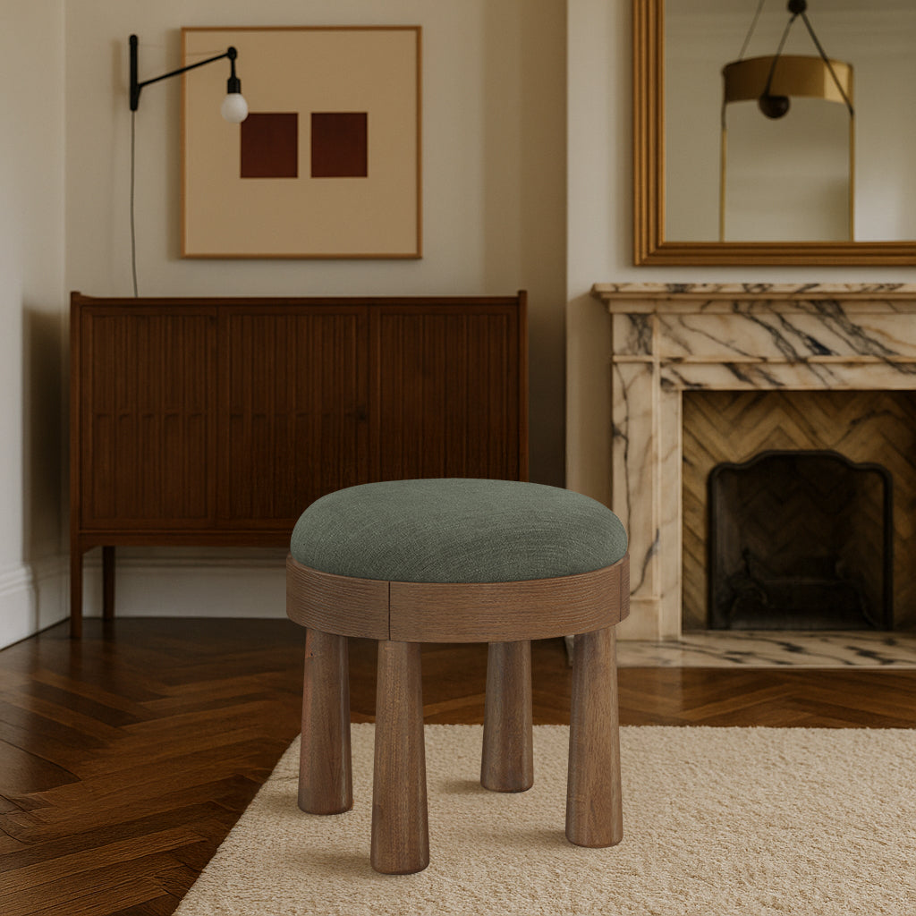 Elvyn Fabric Ottoman-Ottomans, Benches + Poufs-StyleMeGHD