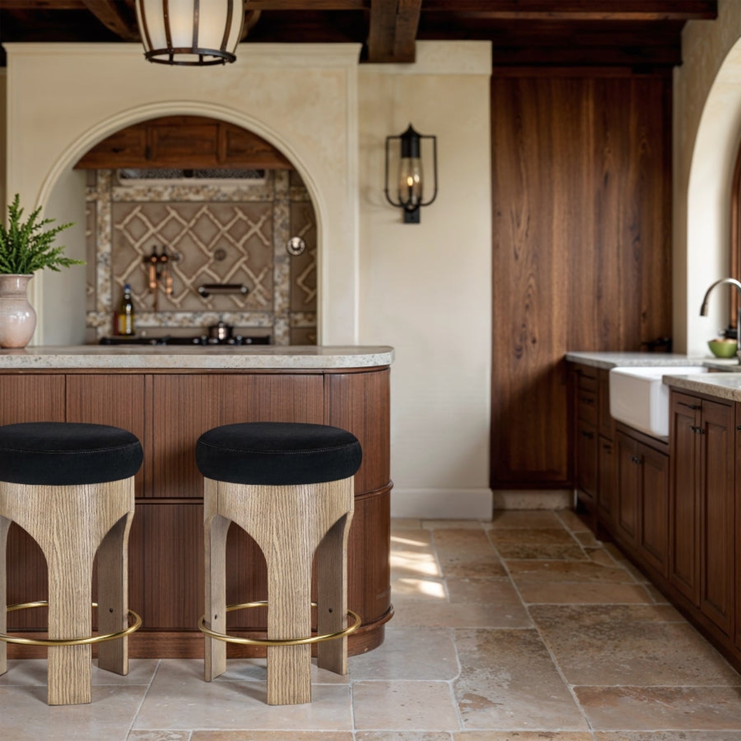 Novyn Fabric Counter Stool