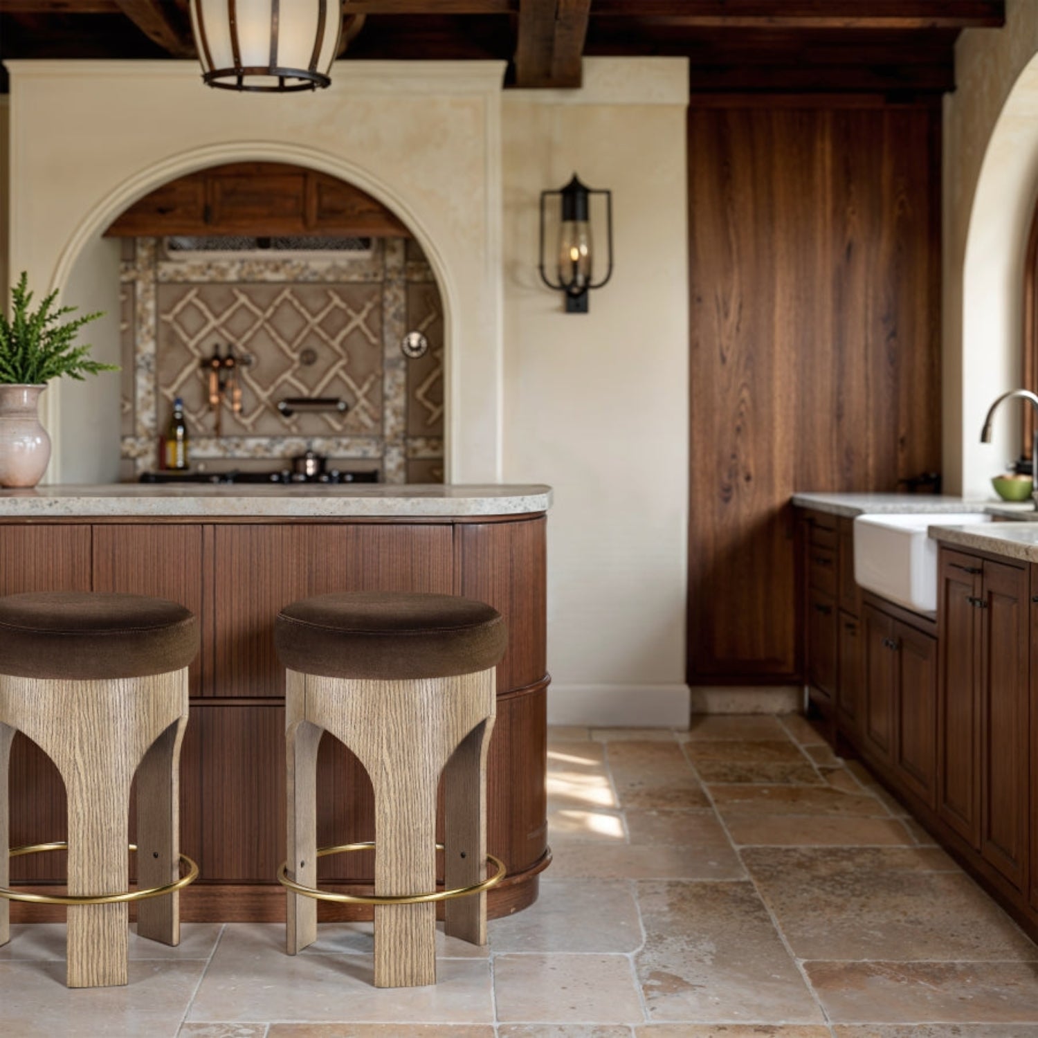 Novyn Fabric Counter Stool