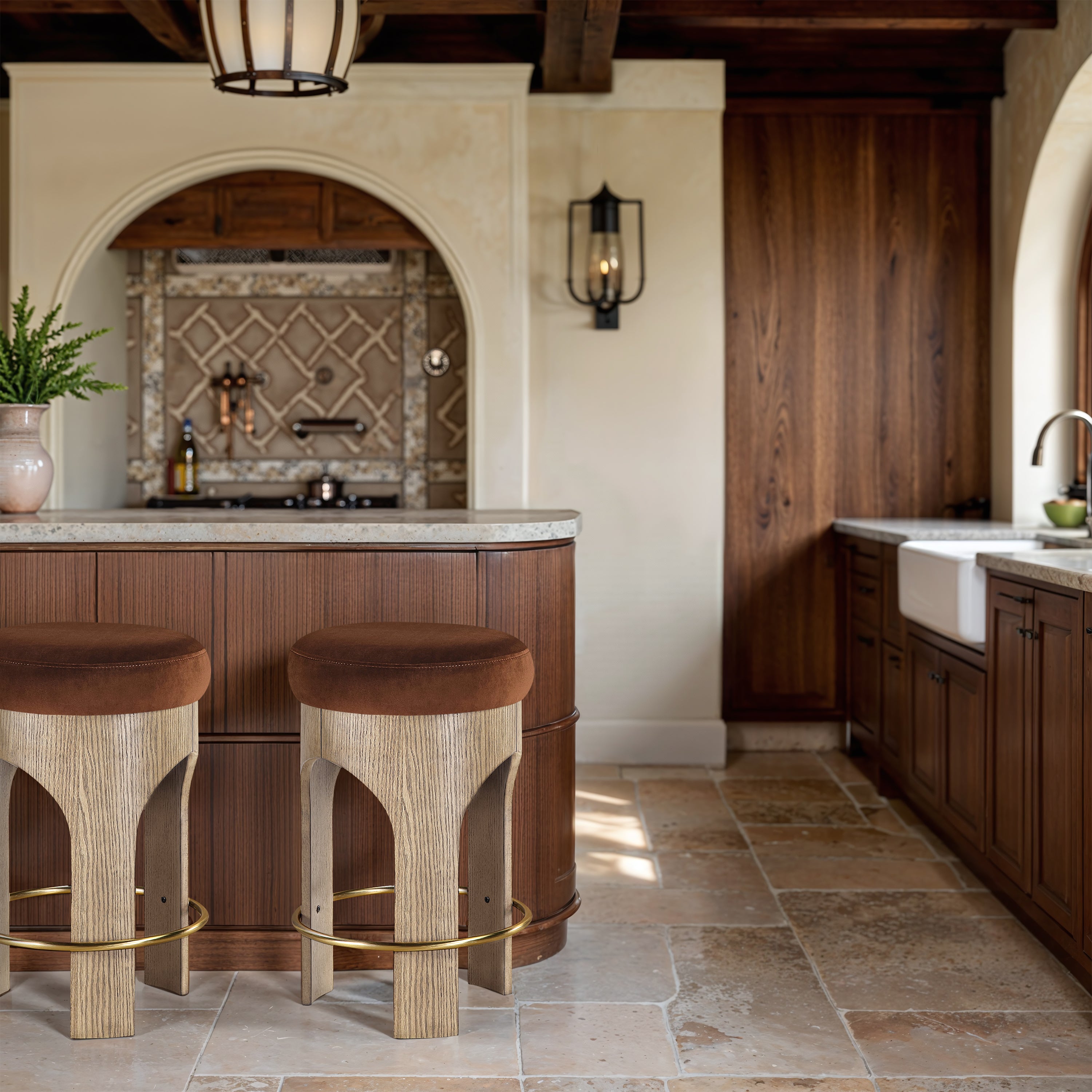 Novyn Fabric Counter Stool