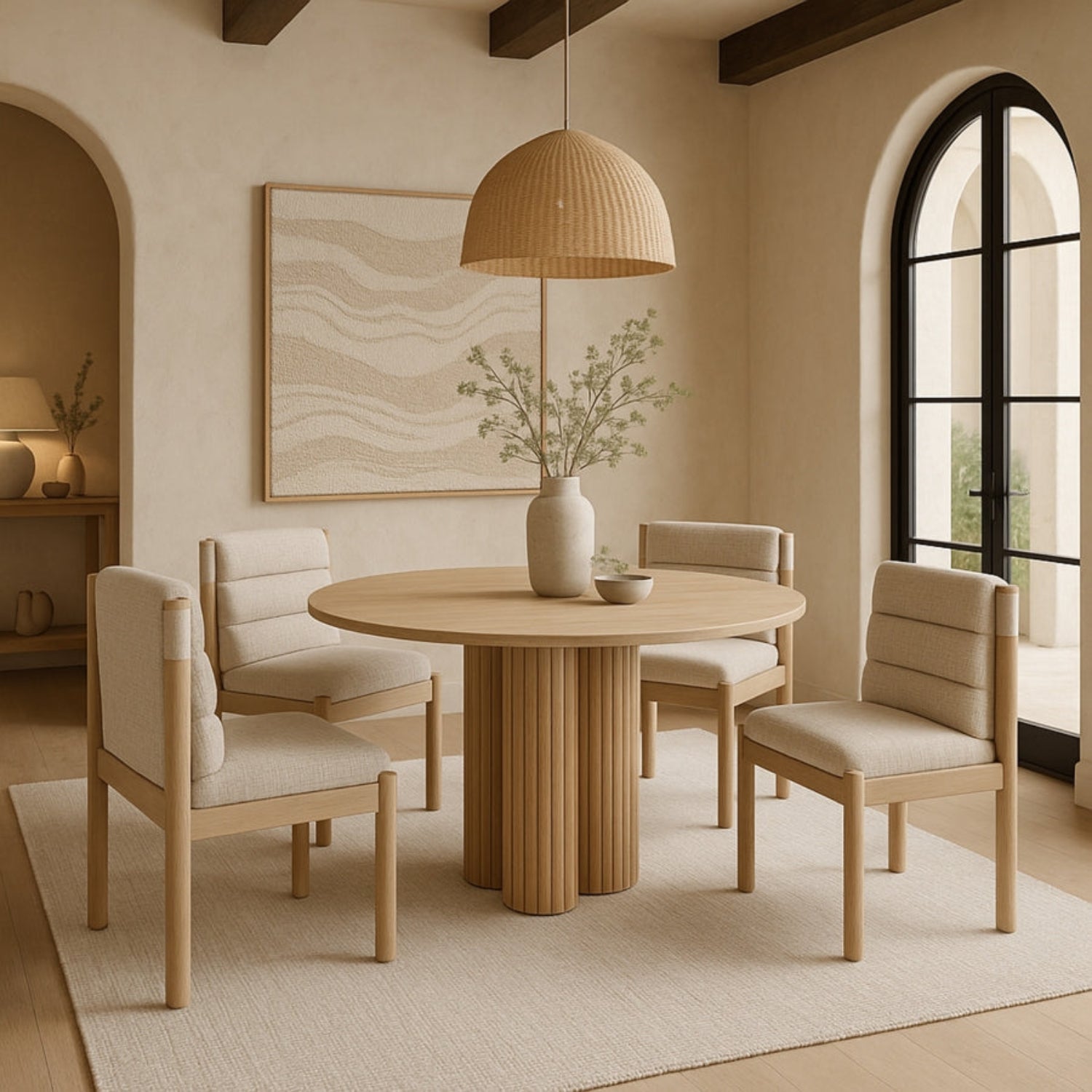 Tavia Fabric Dining Chair, Set of 2-Dining Chairs-StyleMeGHD