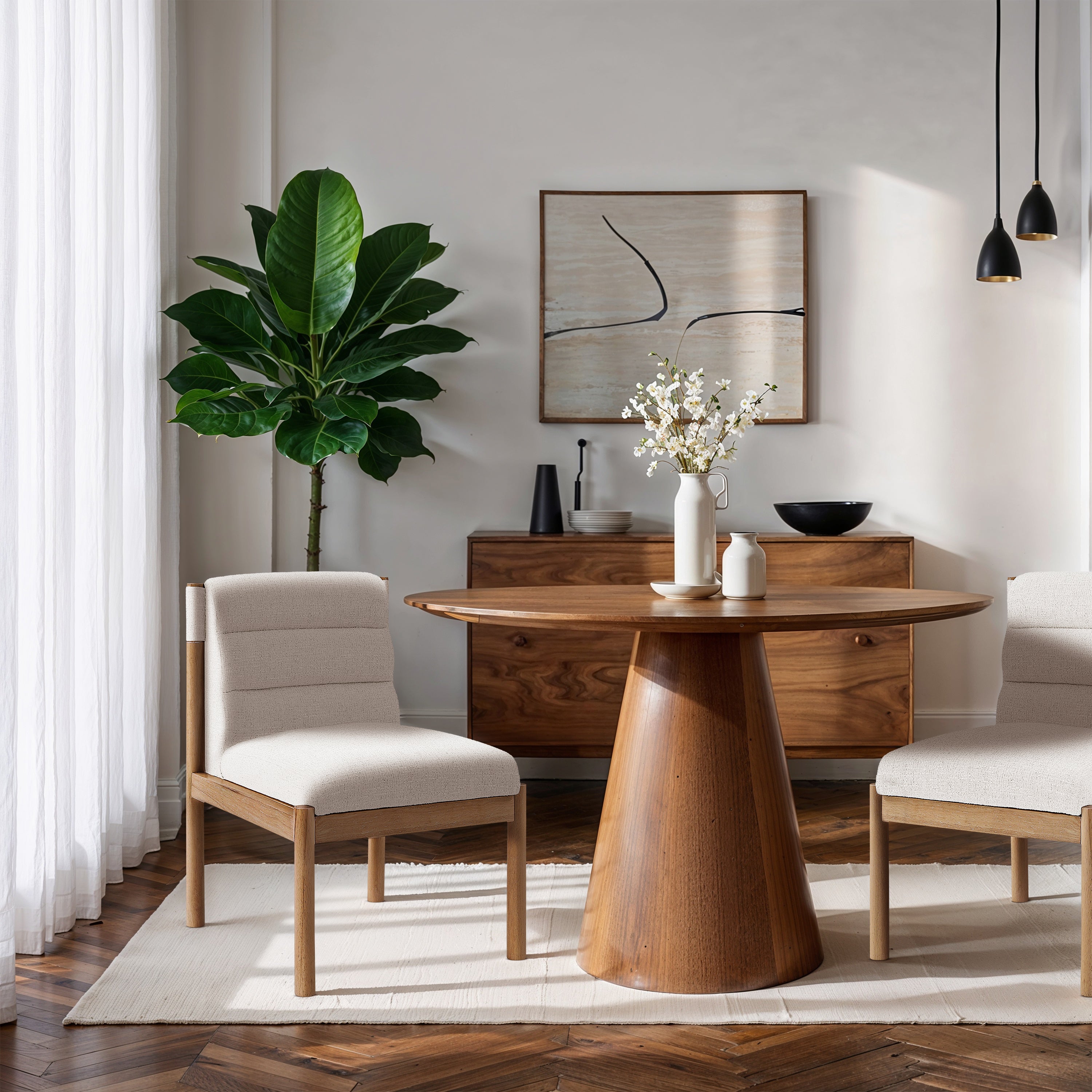 Tavia Fabric Dining Chair, Set of 2-Dining Chairs-StyleMeGHD