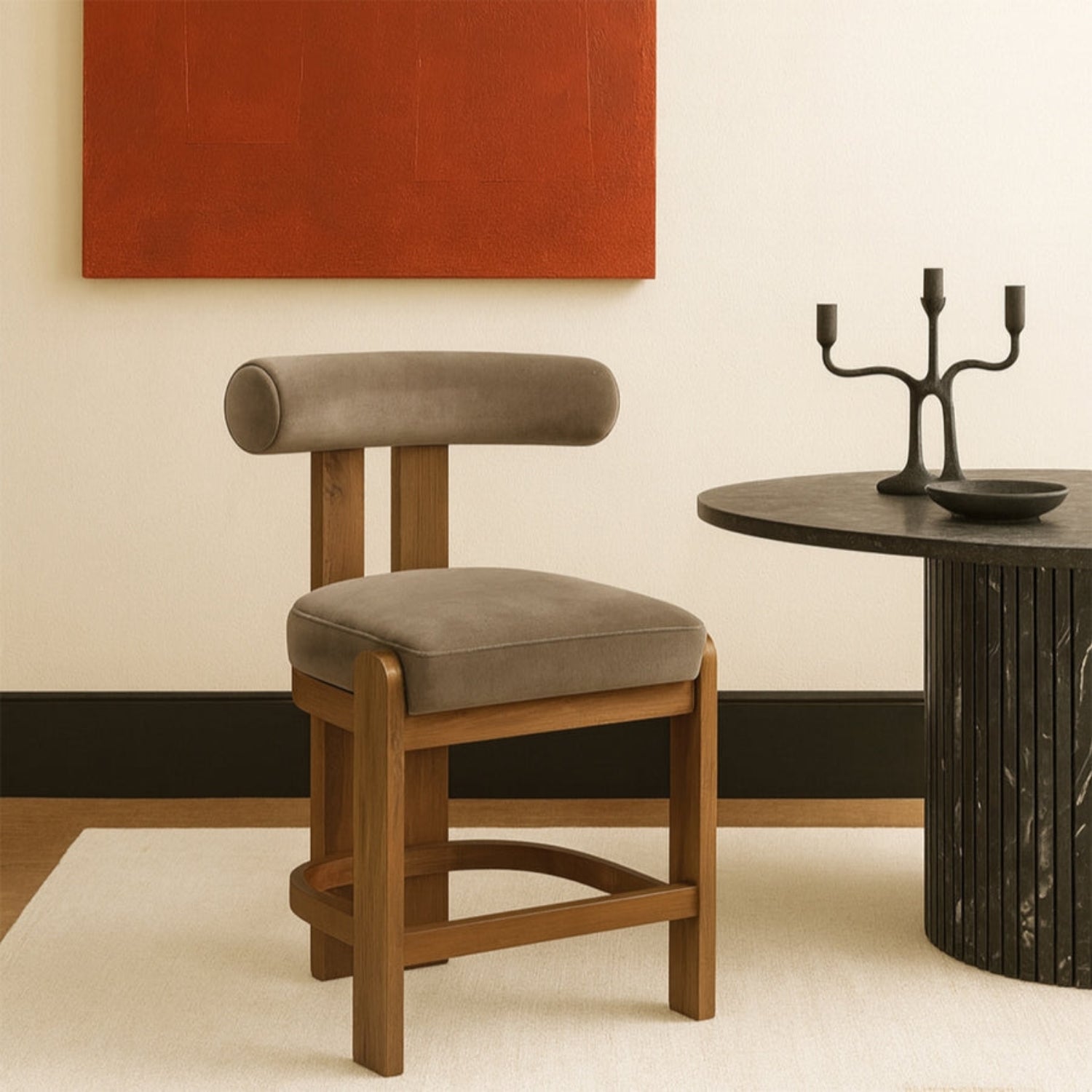 Isla Velvet Counter Stool, Set of 2