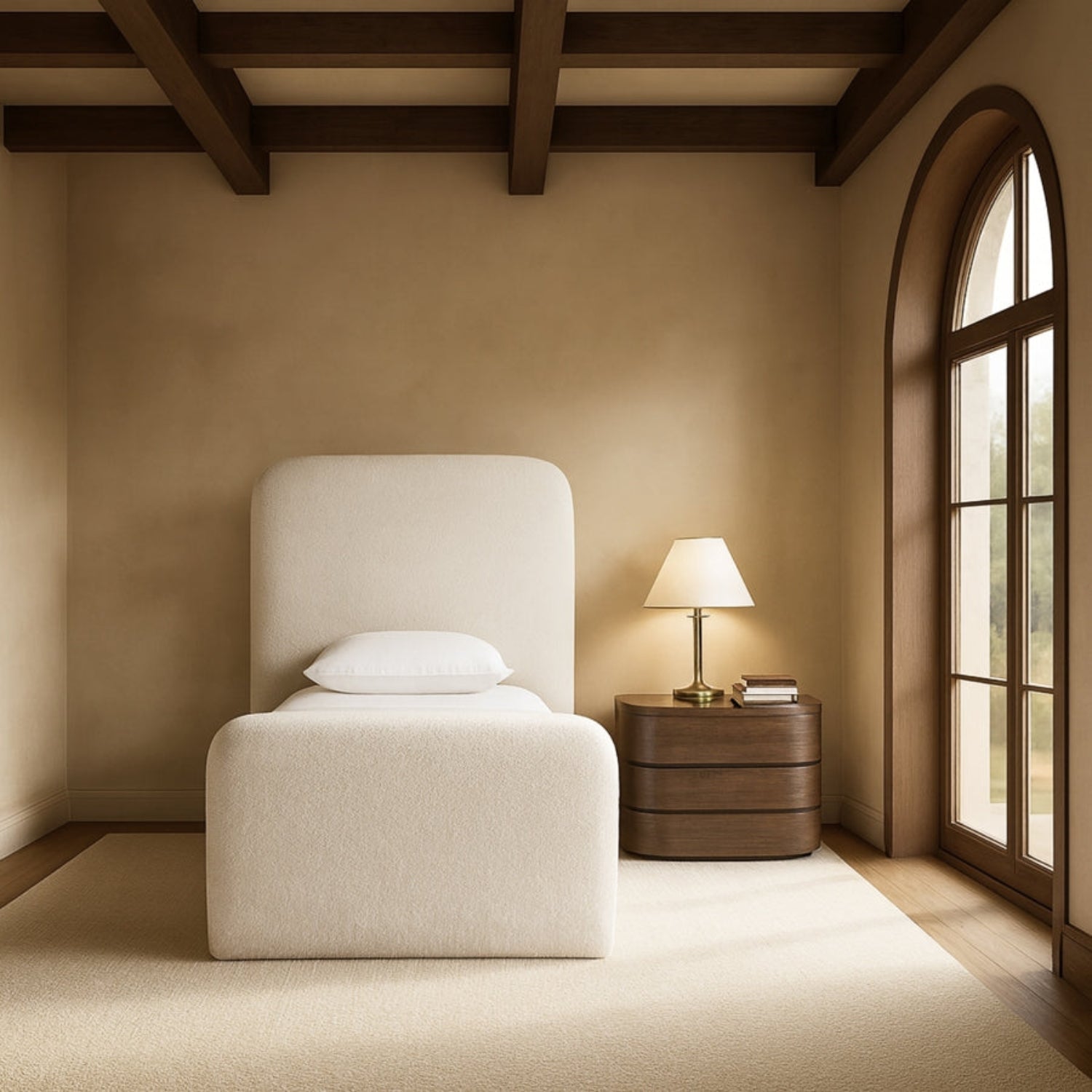 Sable Fabric Bed-Beds + Headboards-StyleMeGHD