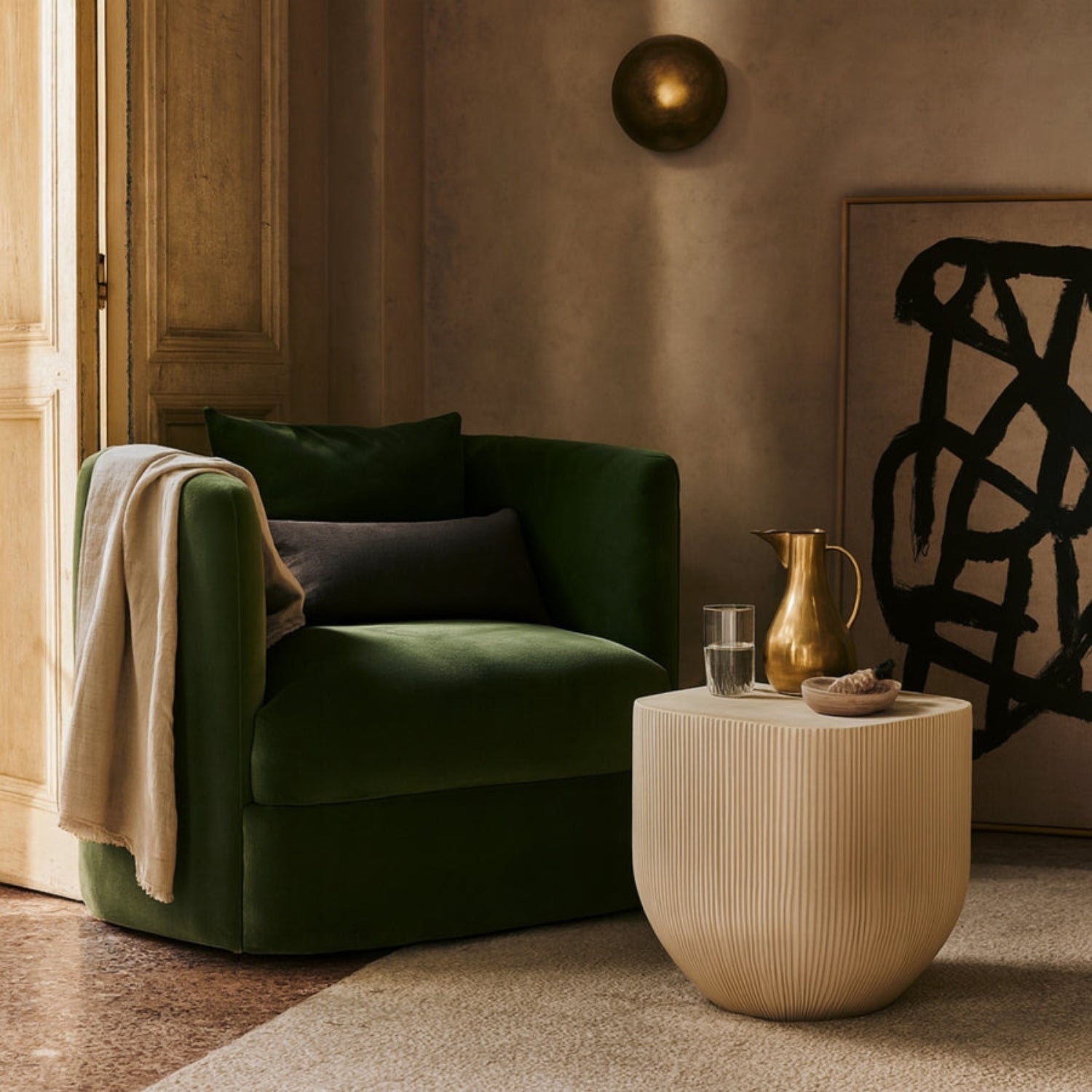 Voss Concrete End Table-Side Tables-StyleMeGHD