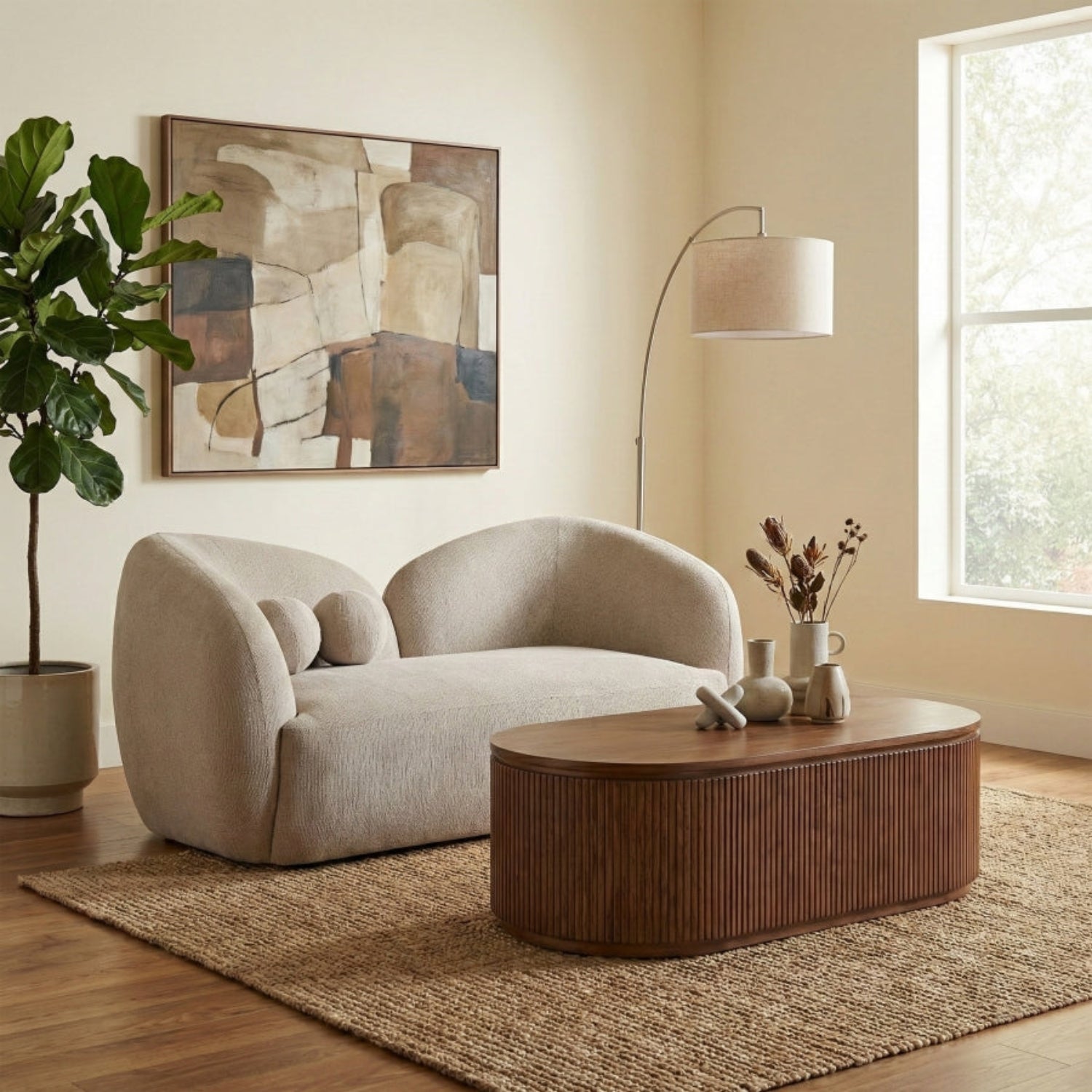 Lyra Fabric Loveseat-Sofas-StyleMeGHD