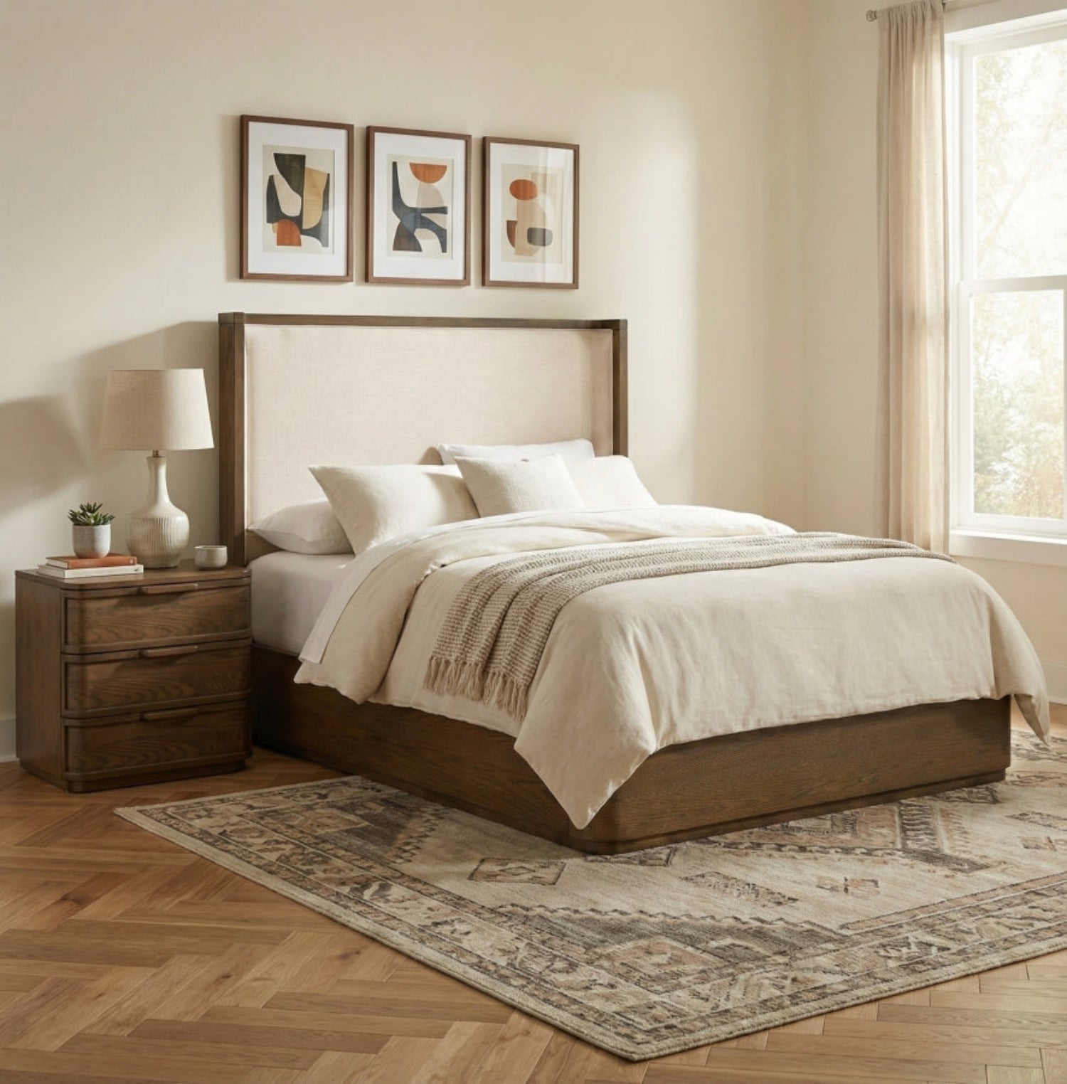Brava Wood Bed-Beds + Headboards-StyleMeGHD