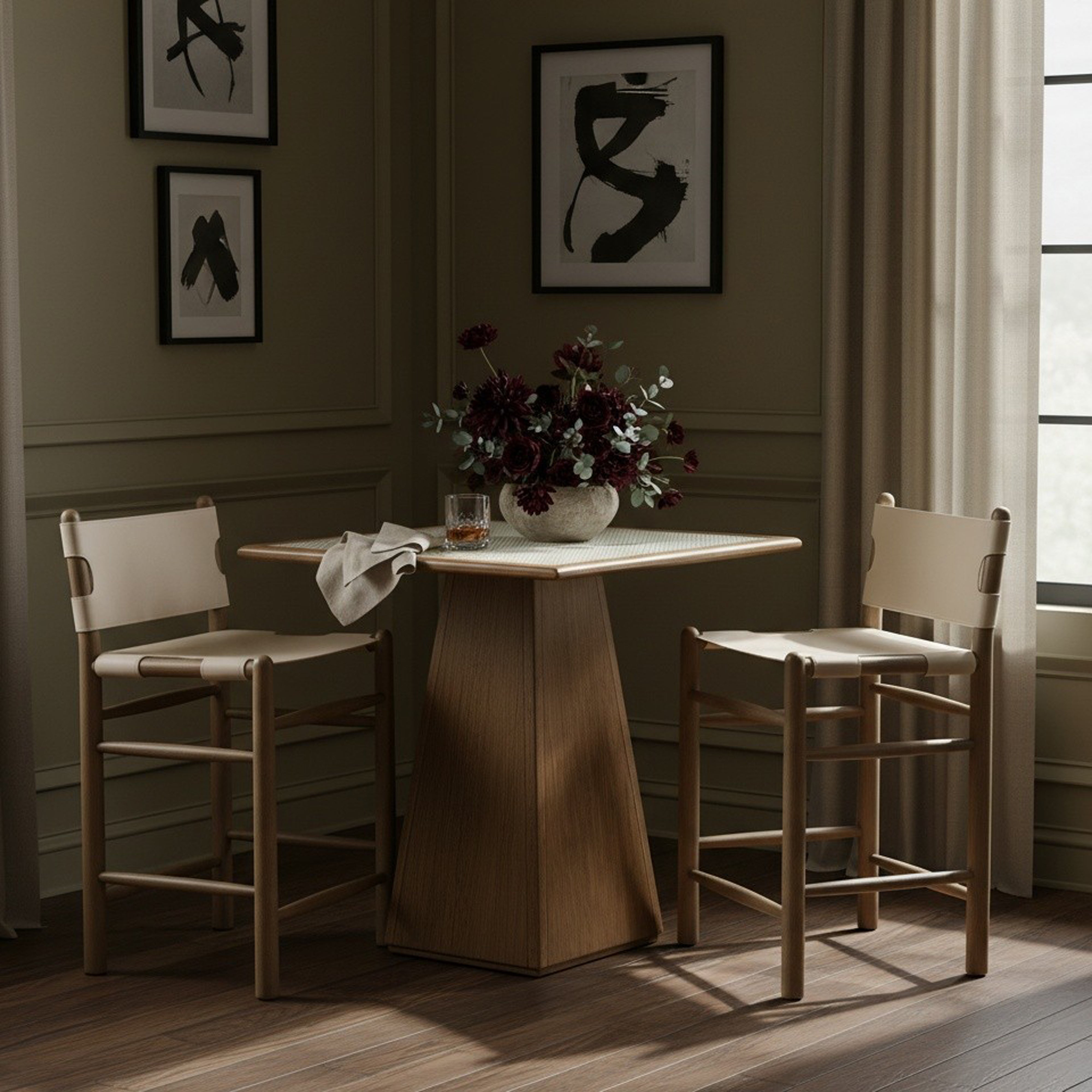Alma Vegan Leather Counter Stool