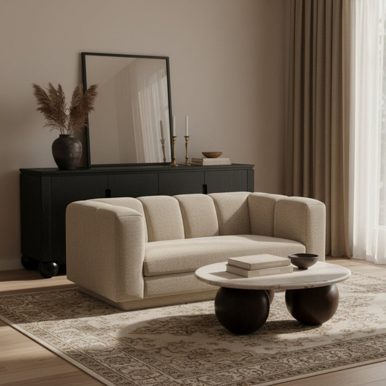 Noa Fabric Loveseat-Sofas-StyleMeGHD