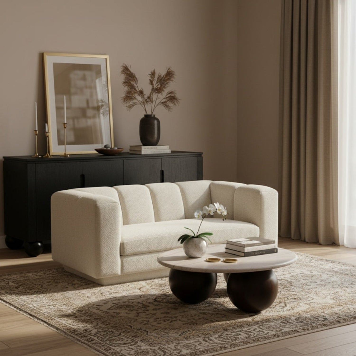 Noa Fabric Loveseat-Sofas-StyleMeGHD