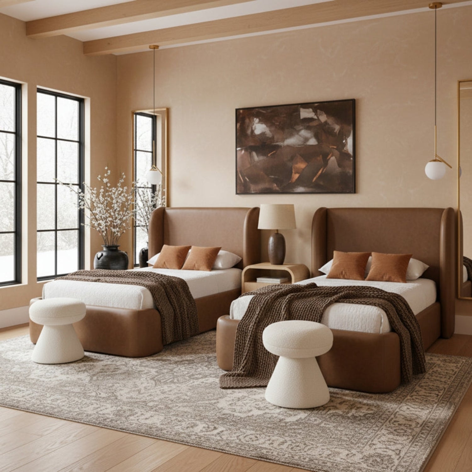 Walden Vegan Leather Bed