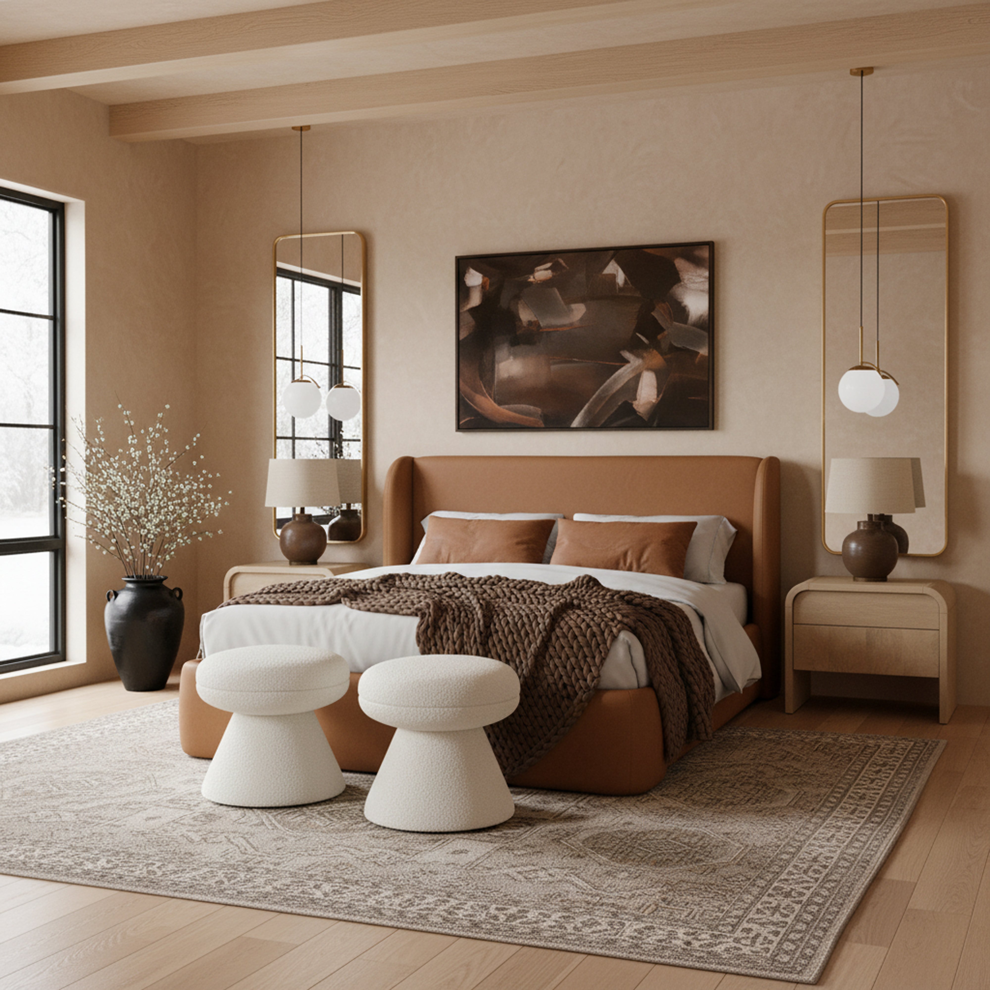 Walden Vegan Leather Bed