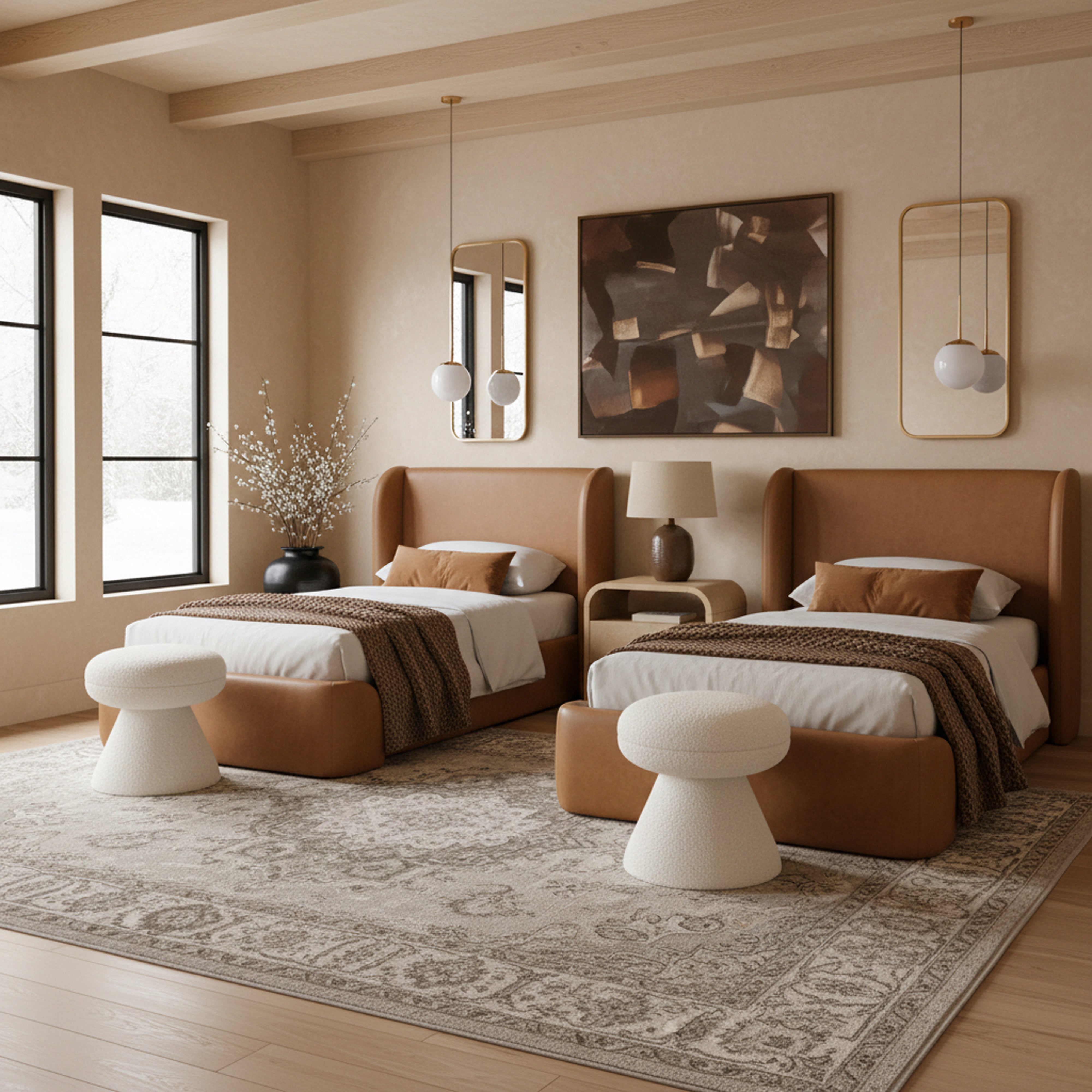 Walden Vegan Leather Bed