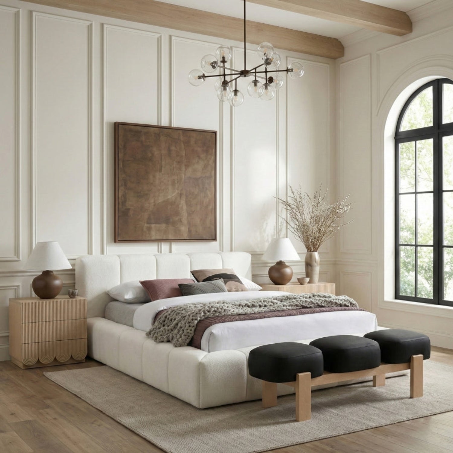 Woodmont Vegan Leather Bench