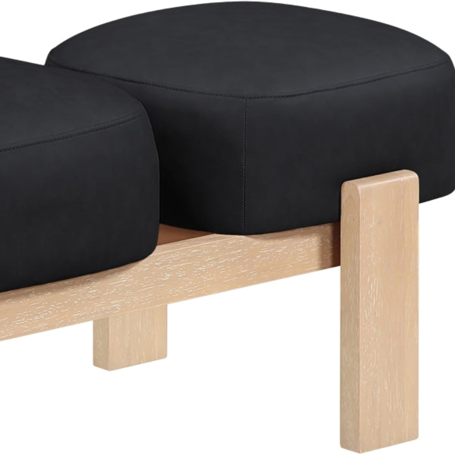 Woodmont Vegan Leather Bench
