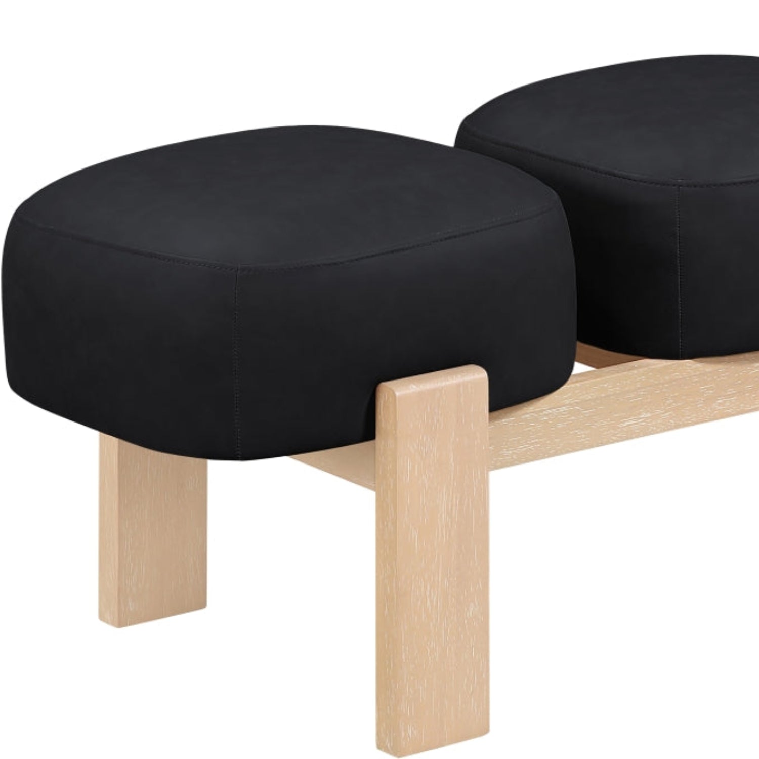 Woodmont Vegan Leather Bench