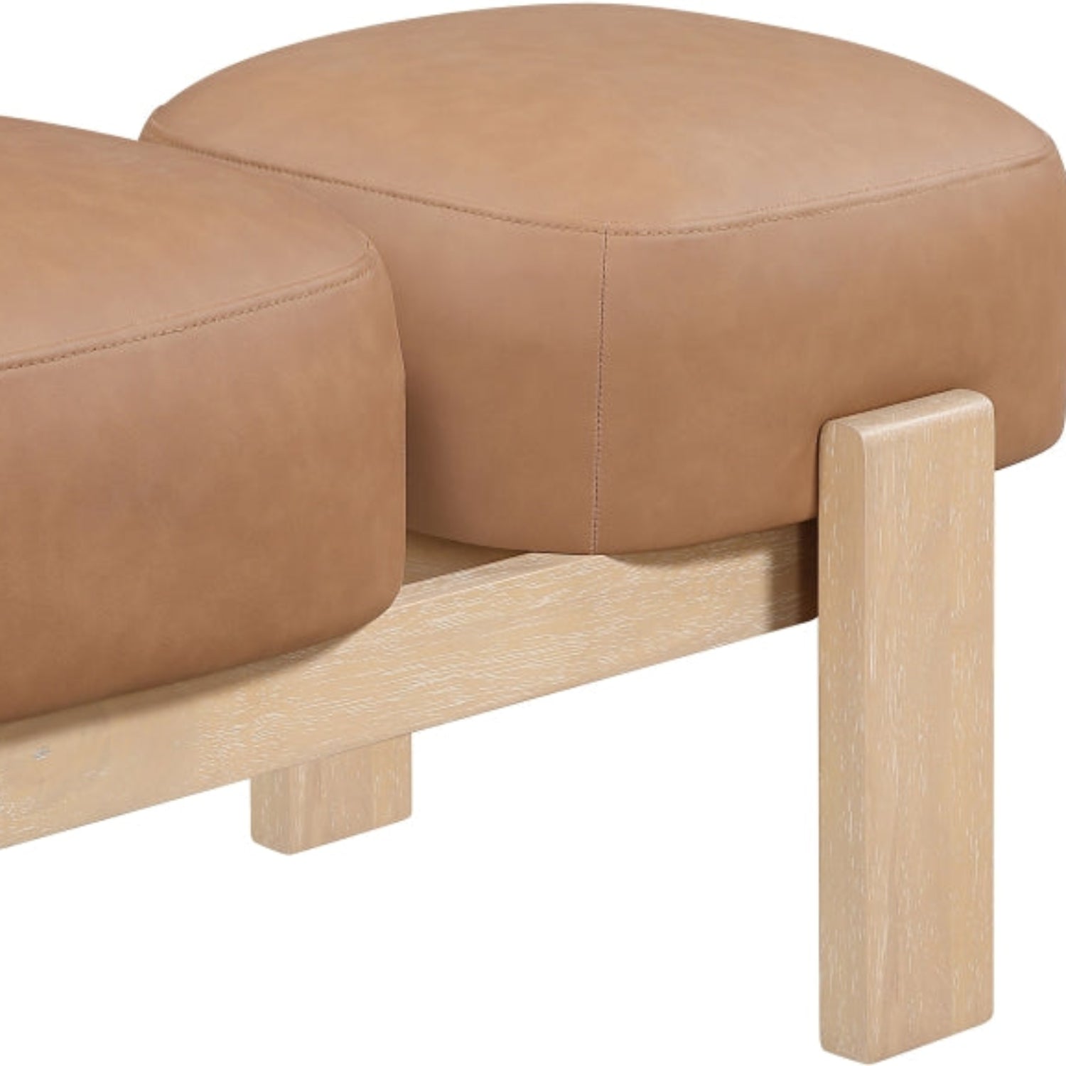 Woodmont Vegan Leather Bench