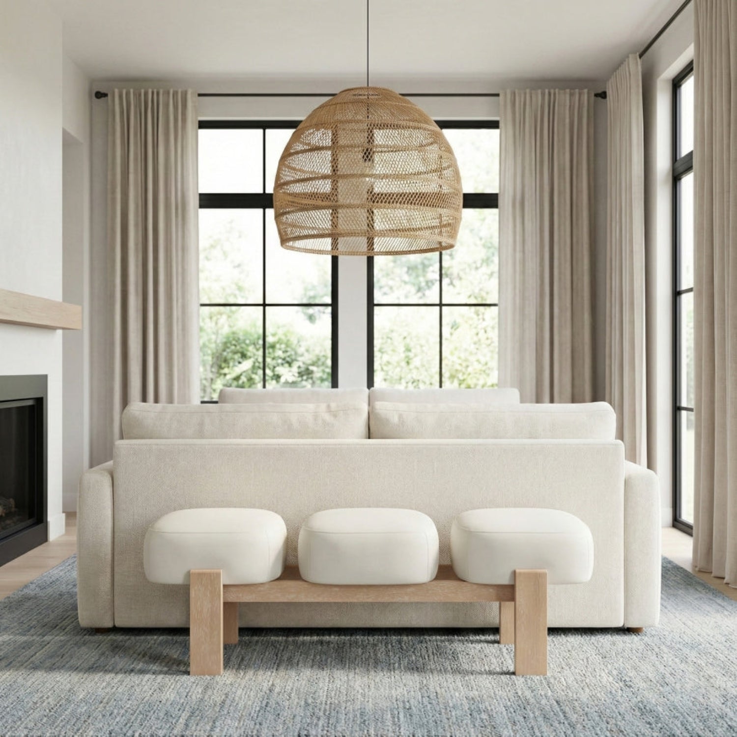 Woodmont Vegan Leather Bench