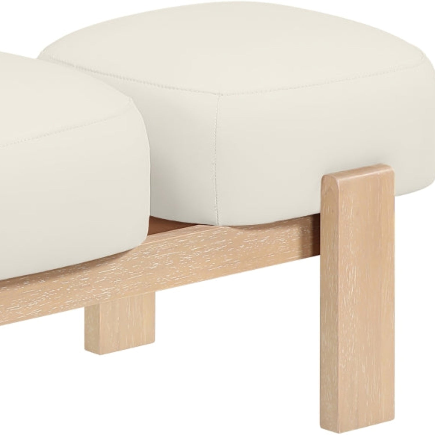 Woodmont Vegan Leather Bench