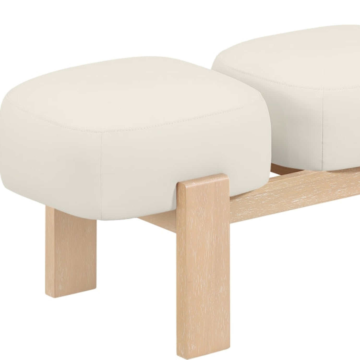 Woodmont Vegan Leather Bench