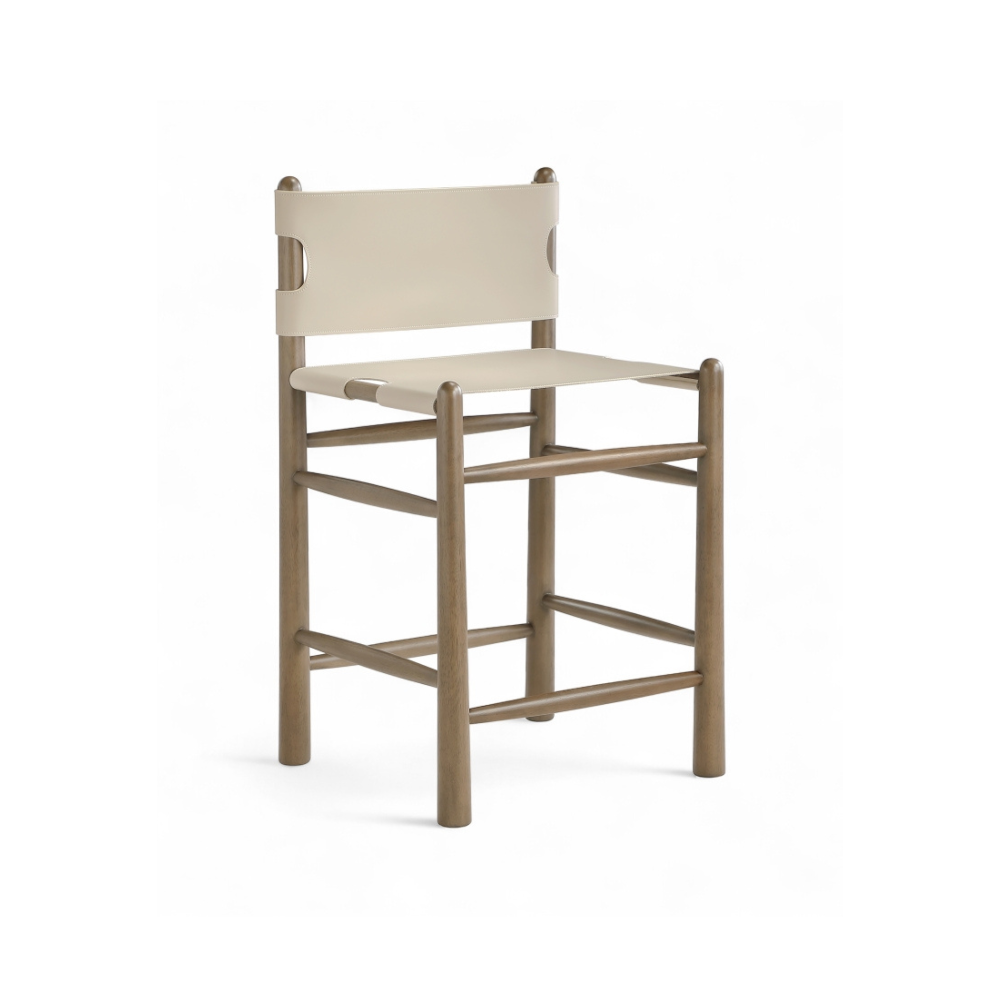 Alma Leather Counter Stool-Bar + Counter Stools-StyleMeGHD
