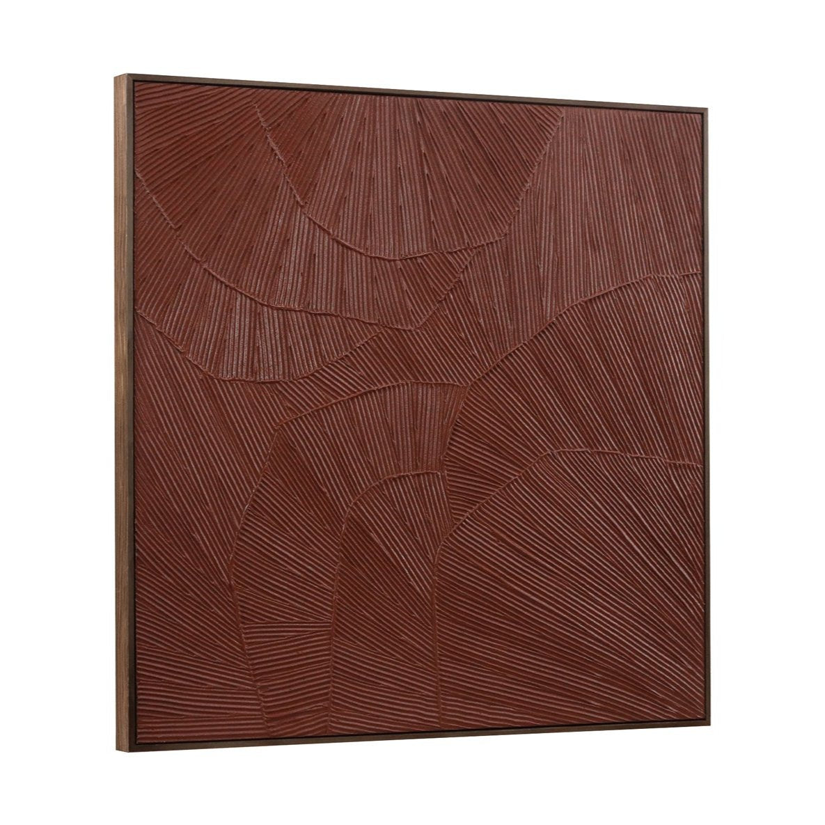 Flutter Framed Painting Maroon