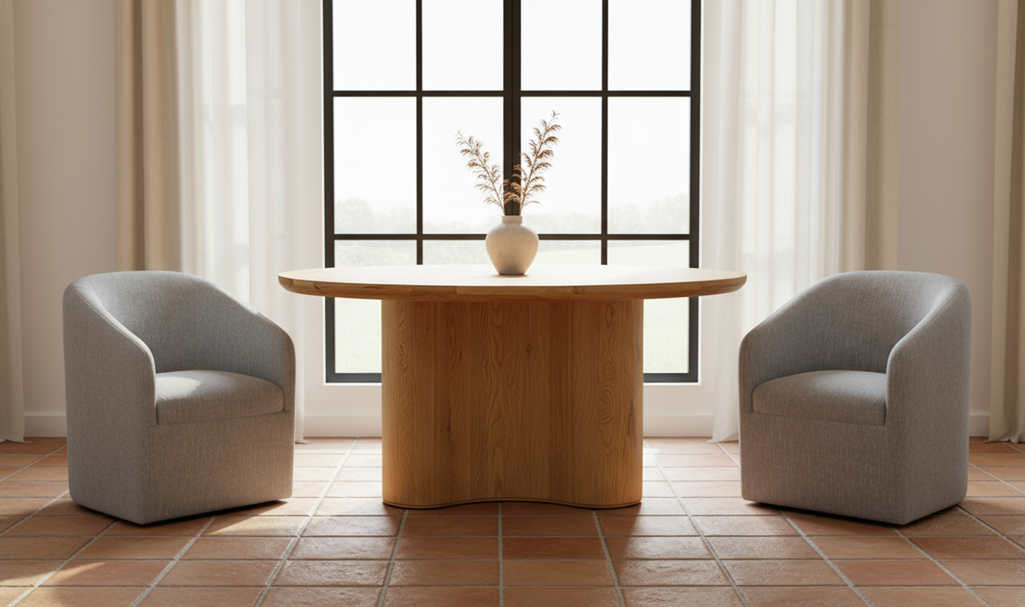 Sana Rolling Dining Chair