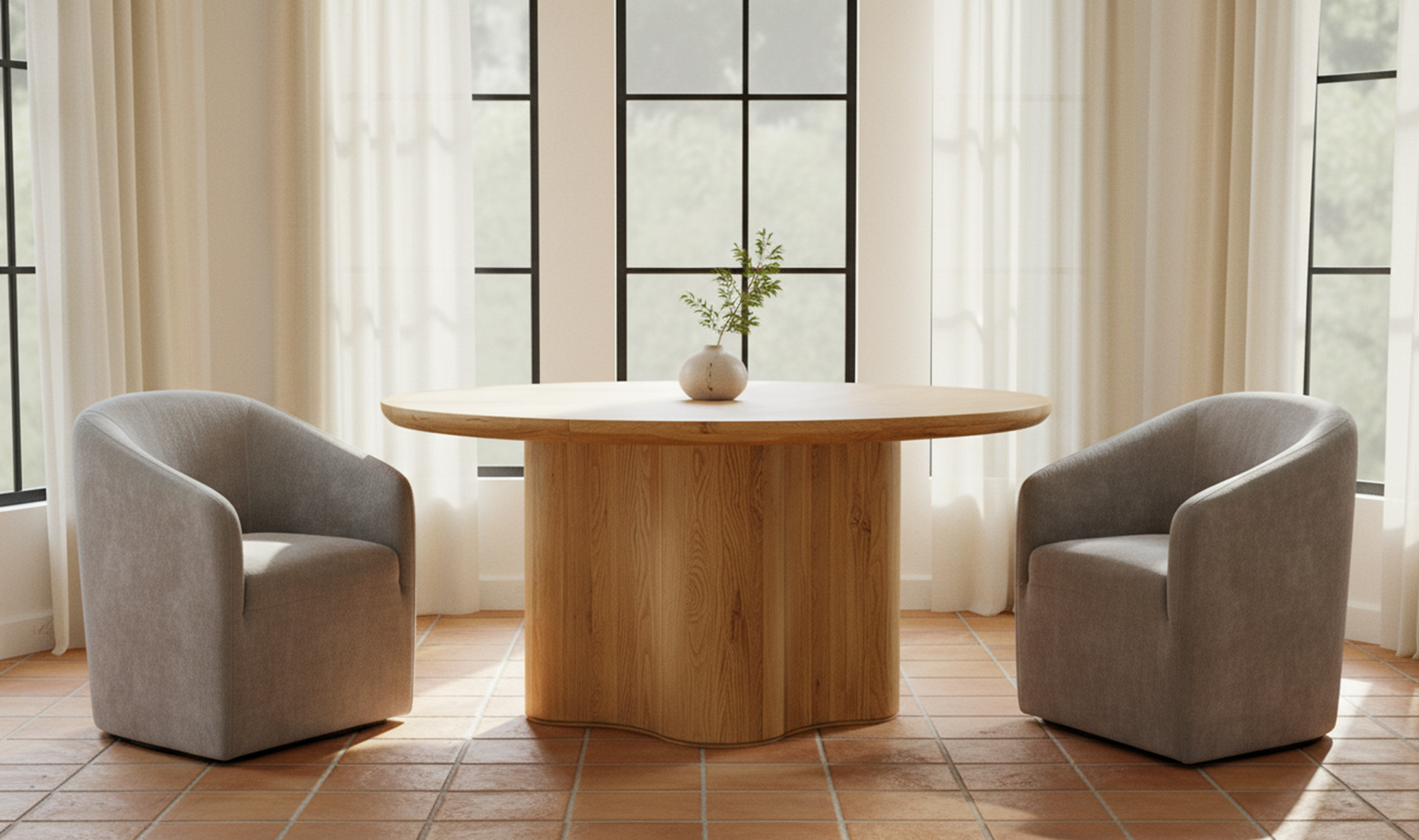 Sana Rolling Dining Chair