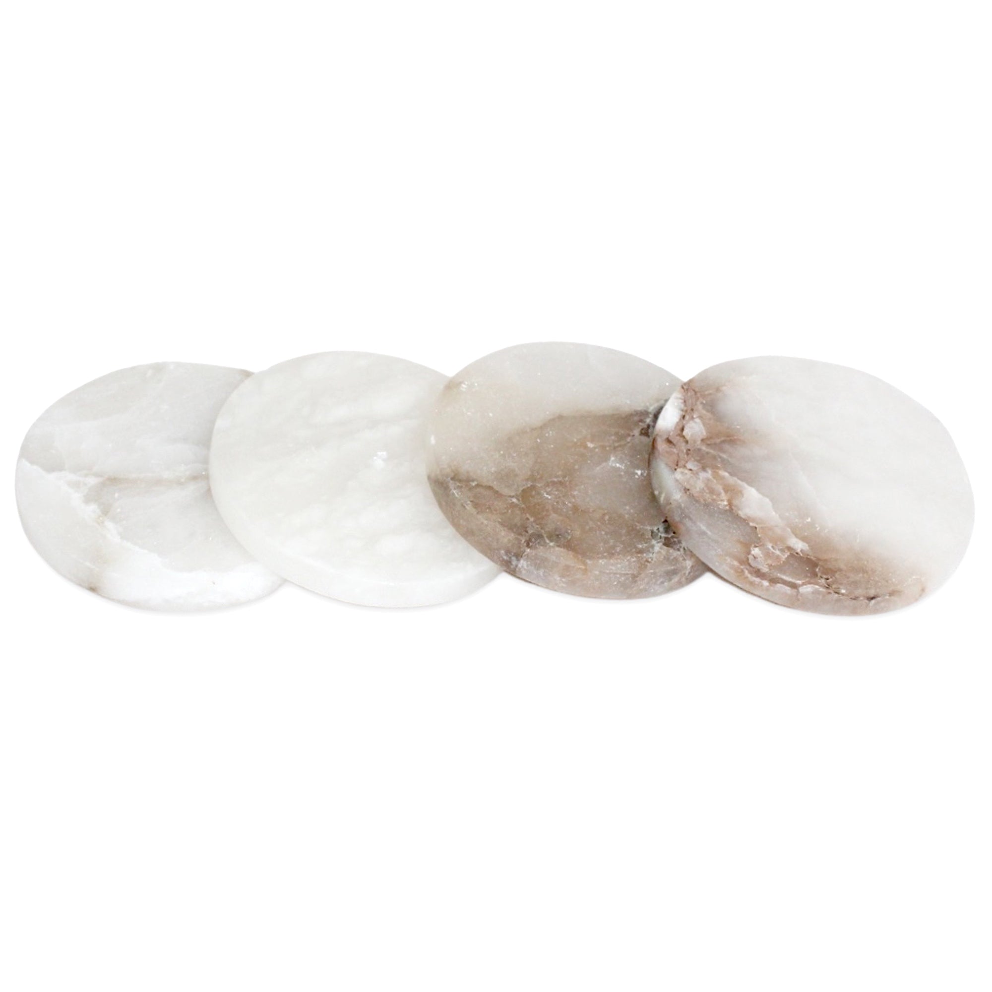 Alabaster Coasters, Set of 4