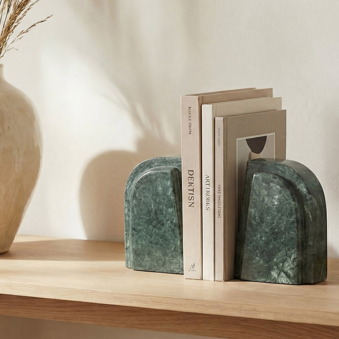Prata Marble Bookends, Set of 2