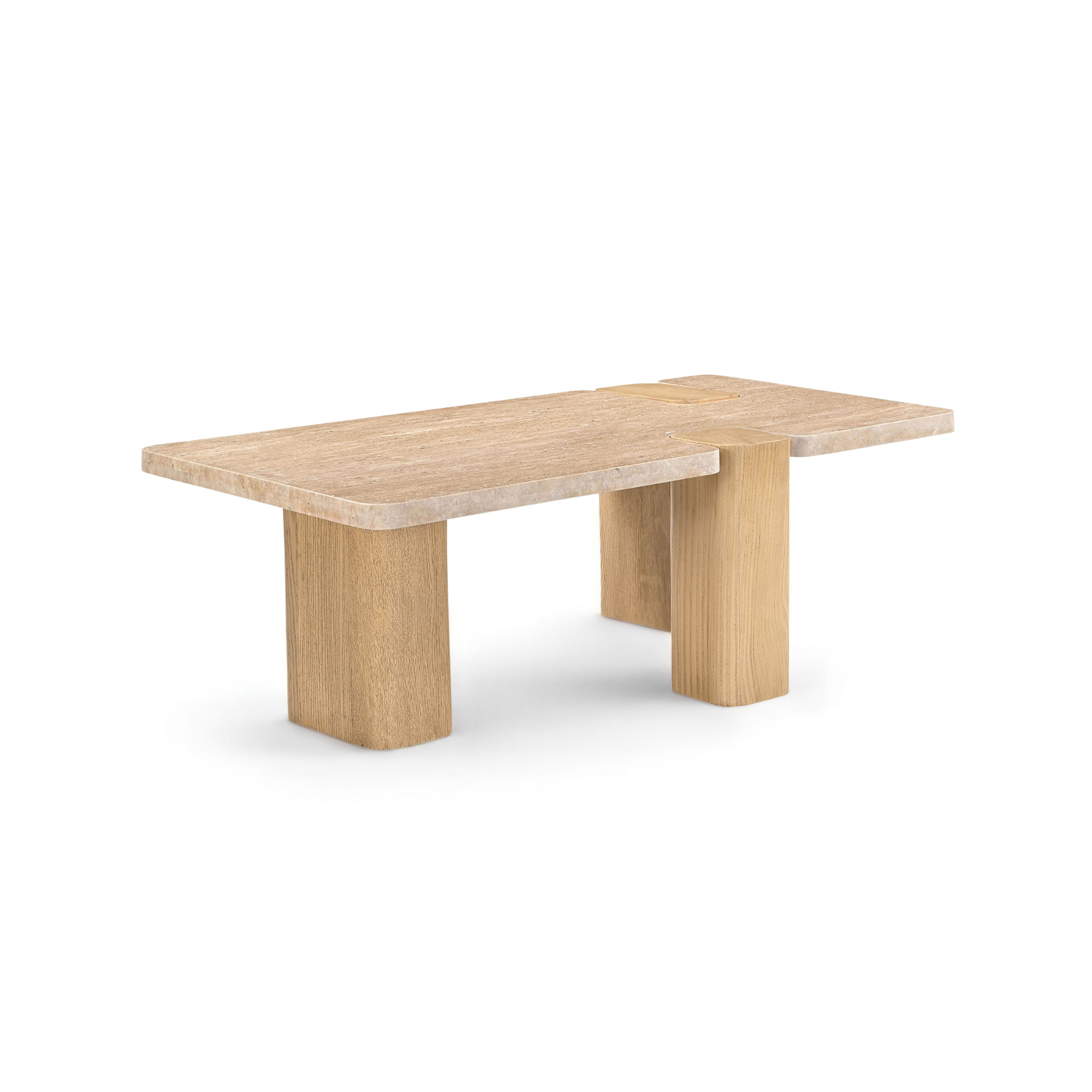 Mirea Travertine Coffee Table